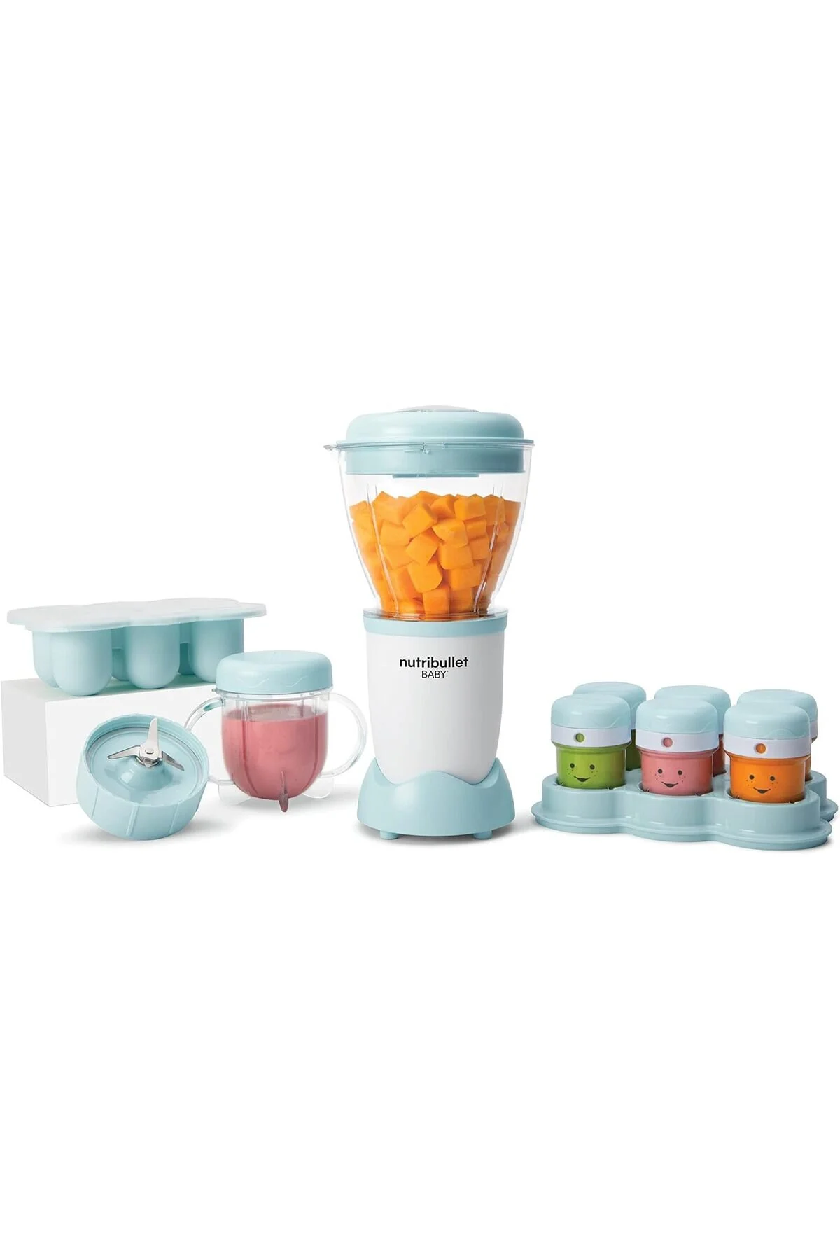 ست مخلوط کن میکسر غذای کودک 200 وات 6 فنجان استفاده و ذخیره سازی آسان اورجینال Nutribullet