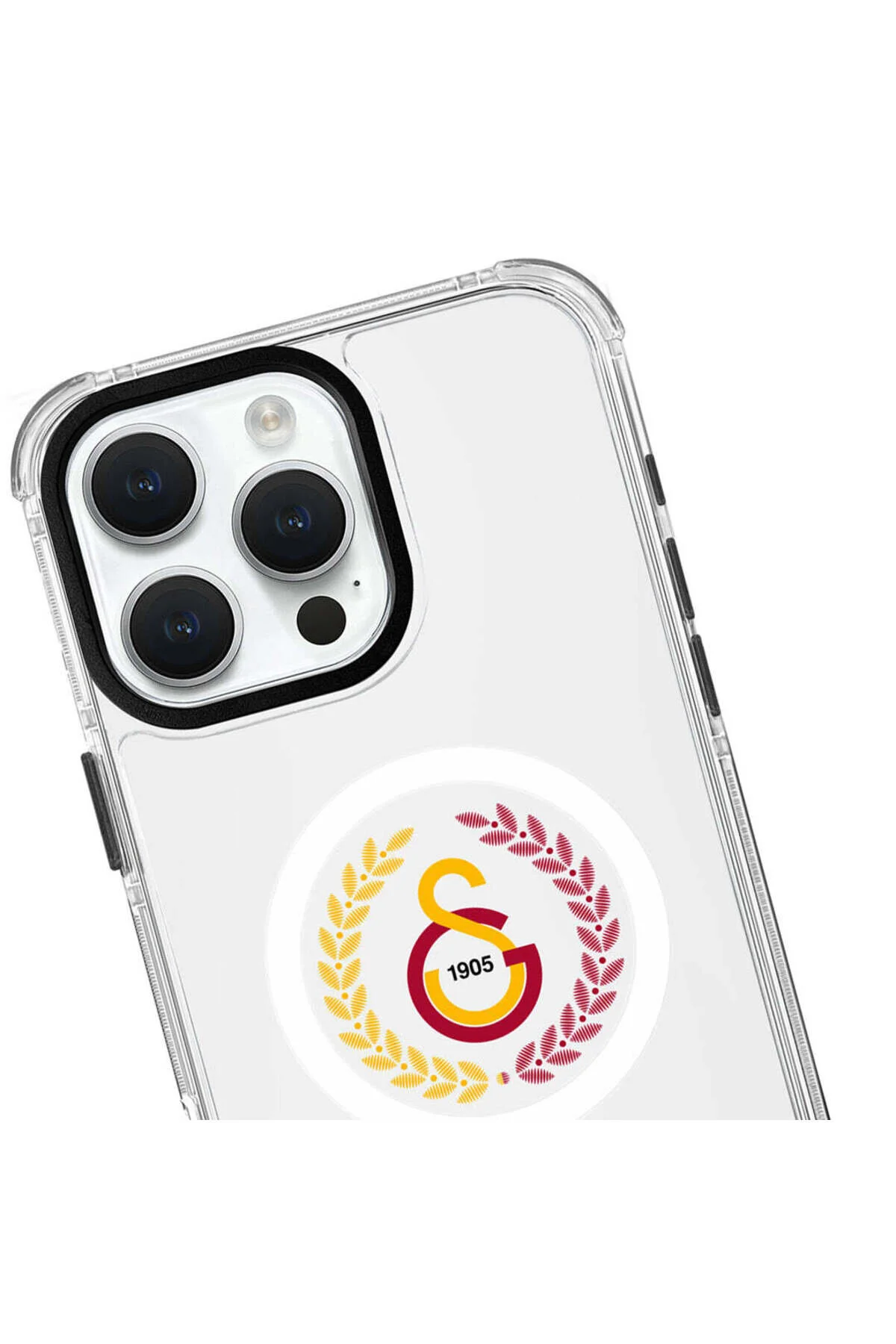 کاور و قاب گوشی دارای مجوز گالاتاسارای YAPRAK ARMA MAGSAFE سازگار با IPHONE 15 Galatasaray