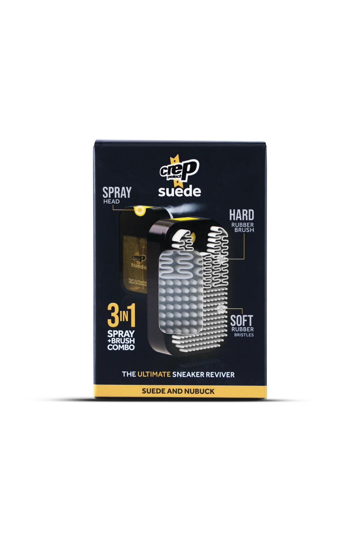 مراقبت کفش | مجموعه تعمیر و نگهداری بازسازی NUBUK برس اسپری 2 قطعه CREP PROTECT