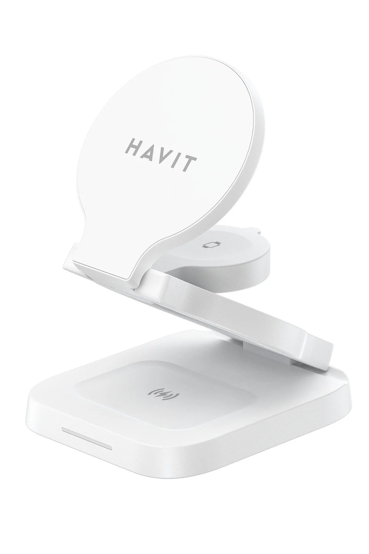 شارژر بی سیم W3038 تاشو 3 15W سفید Havit