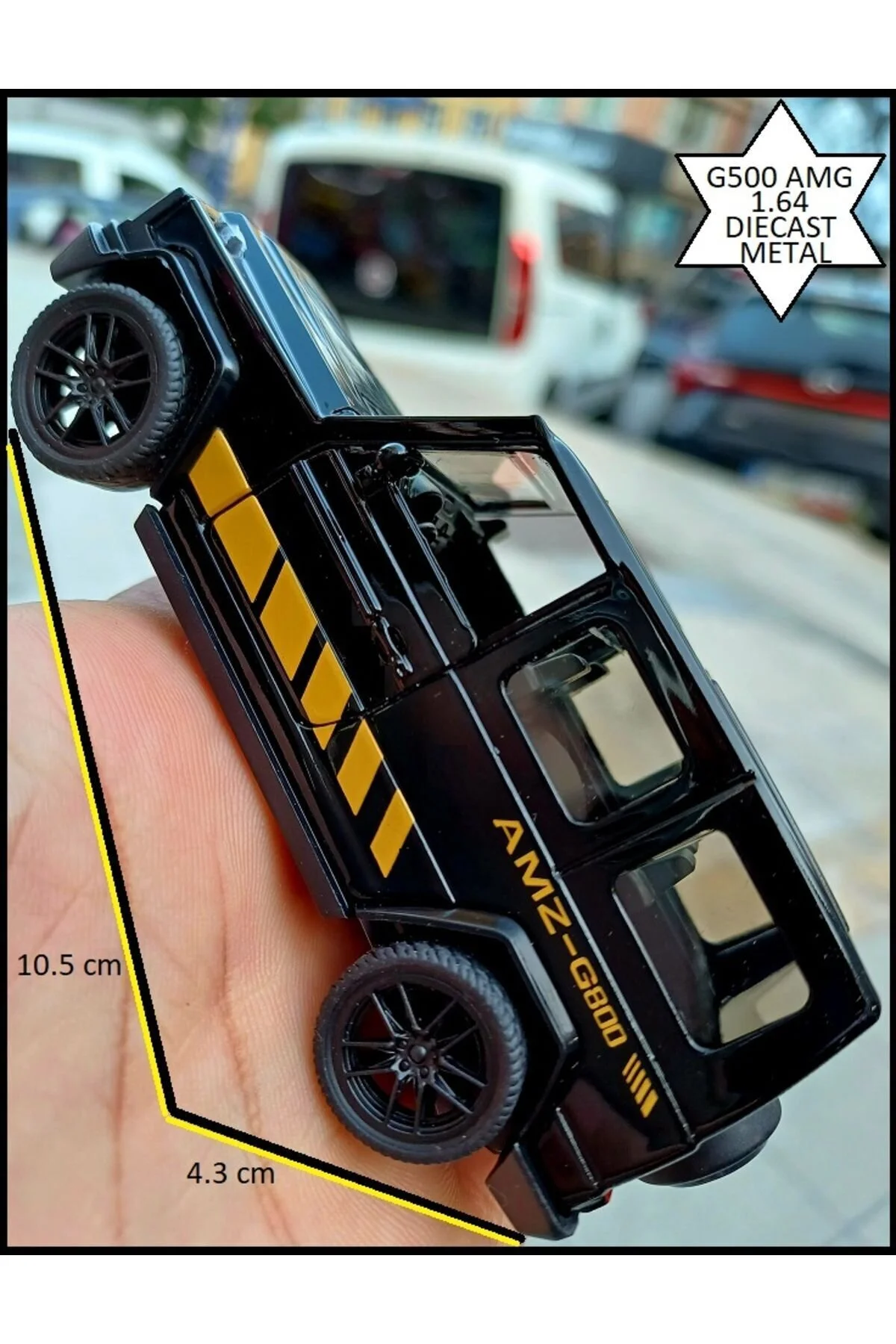 مدل خودرو مرسدس بنز کلاس G63 500 MINI JEEP COLLECTION 1.64 DIECAST METAL CAR DOORS OPEN 10.5CM از ترکیه OYUNCAKSAHİLİ