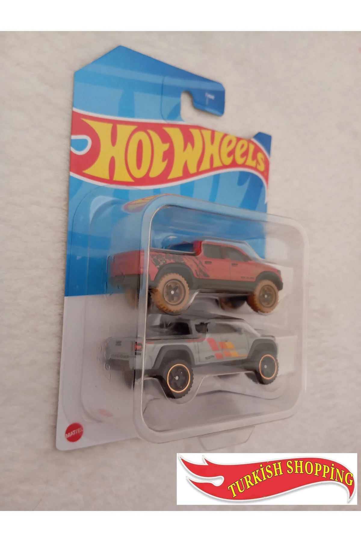 ماشین اسباب بازی 1:64 مقیاس دو رام و پیکاپ تویوتا تاکوما از ترکیه HOT WHEELS