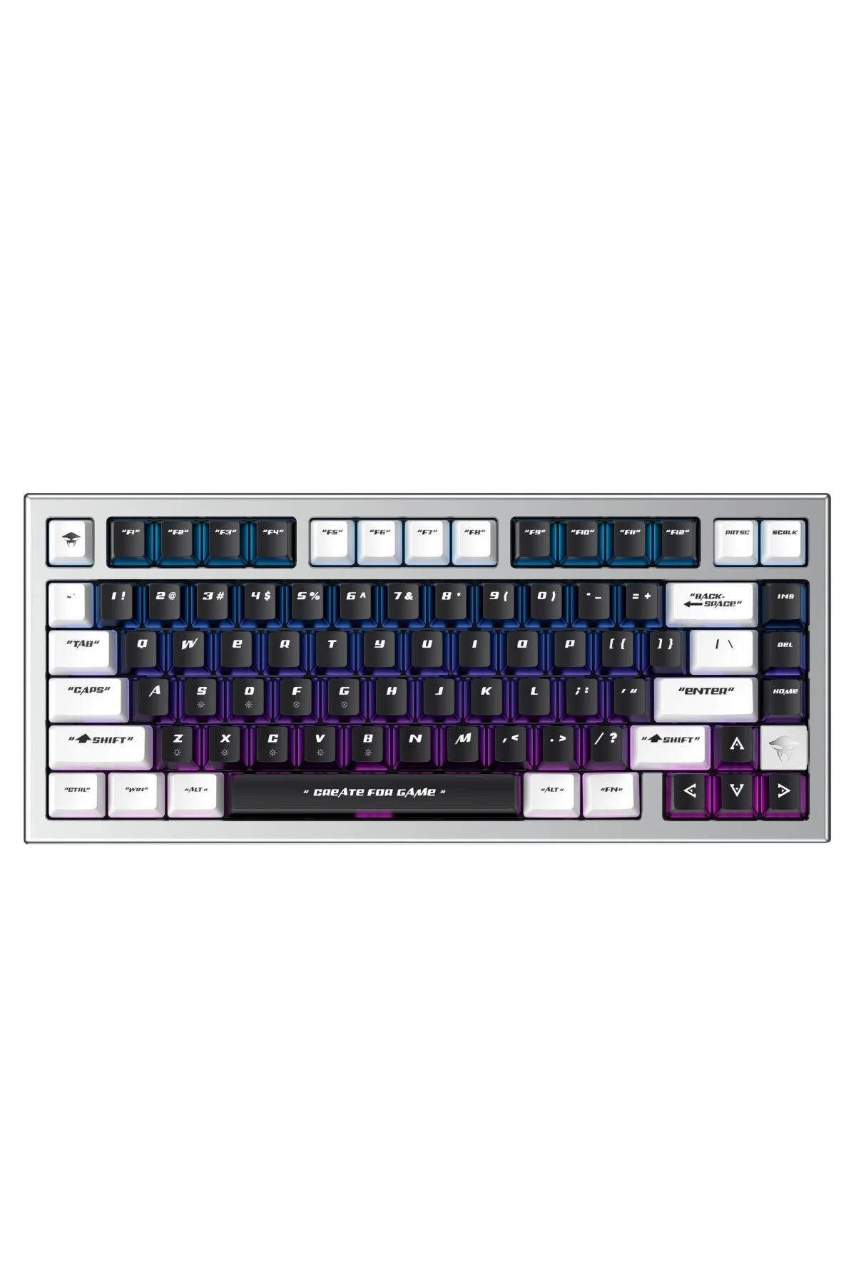کیبورد مخصوص بازی KRAKEN ASTRALFORCE 1 RGB ILLUMINATED 81 KEY KEYBOARD BOARD WHITE Havit