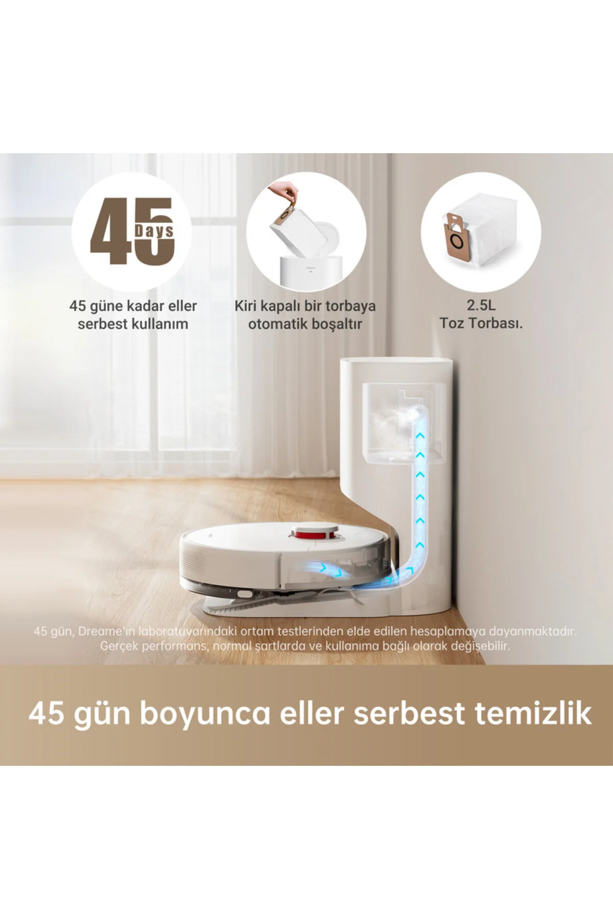 جاروبرقی رباتیک D10 PLUS اورجینال Dreame