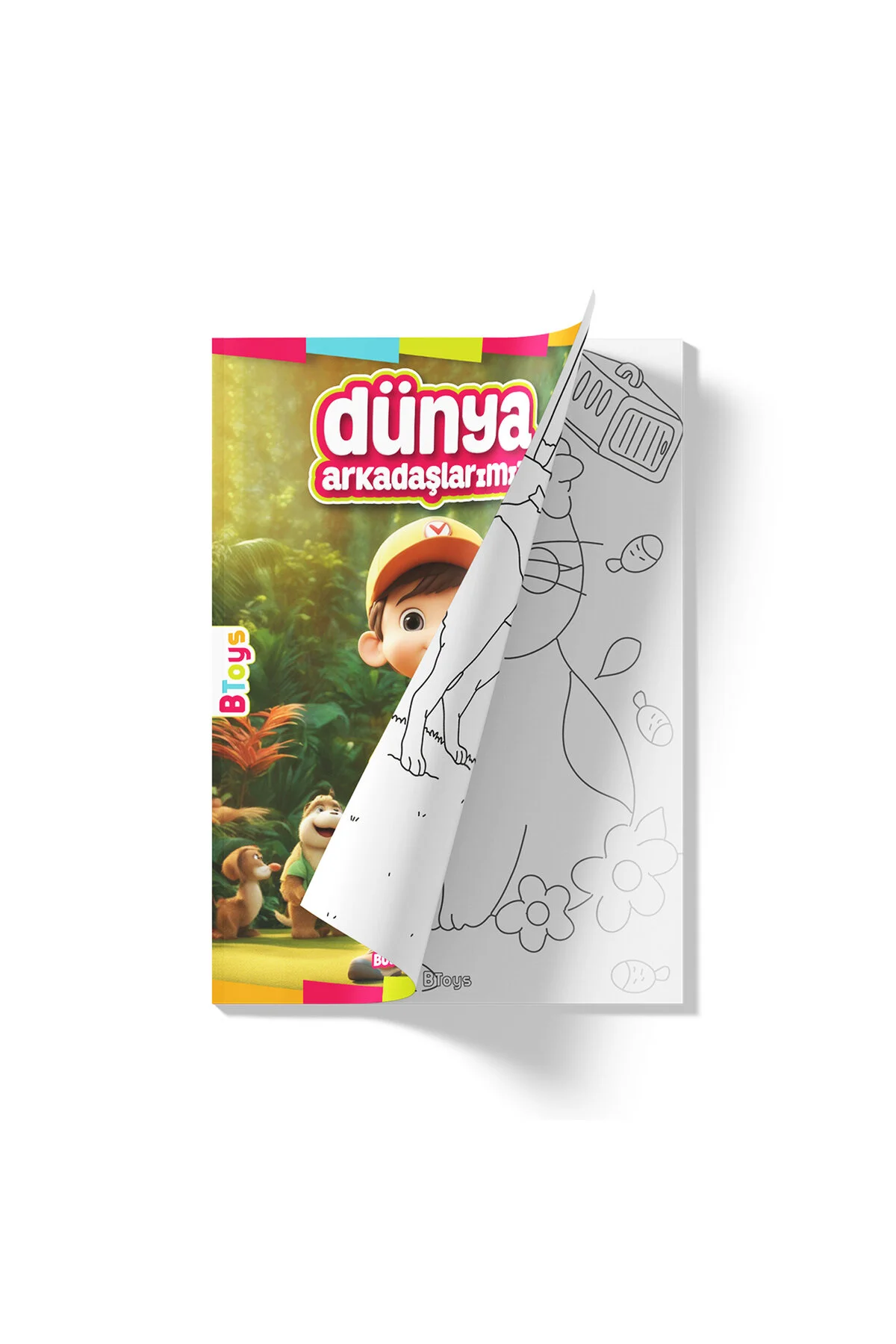 کتاب های رنگ آمیزی دوستان جهان ما 48 صفحه BToys