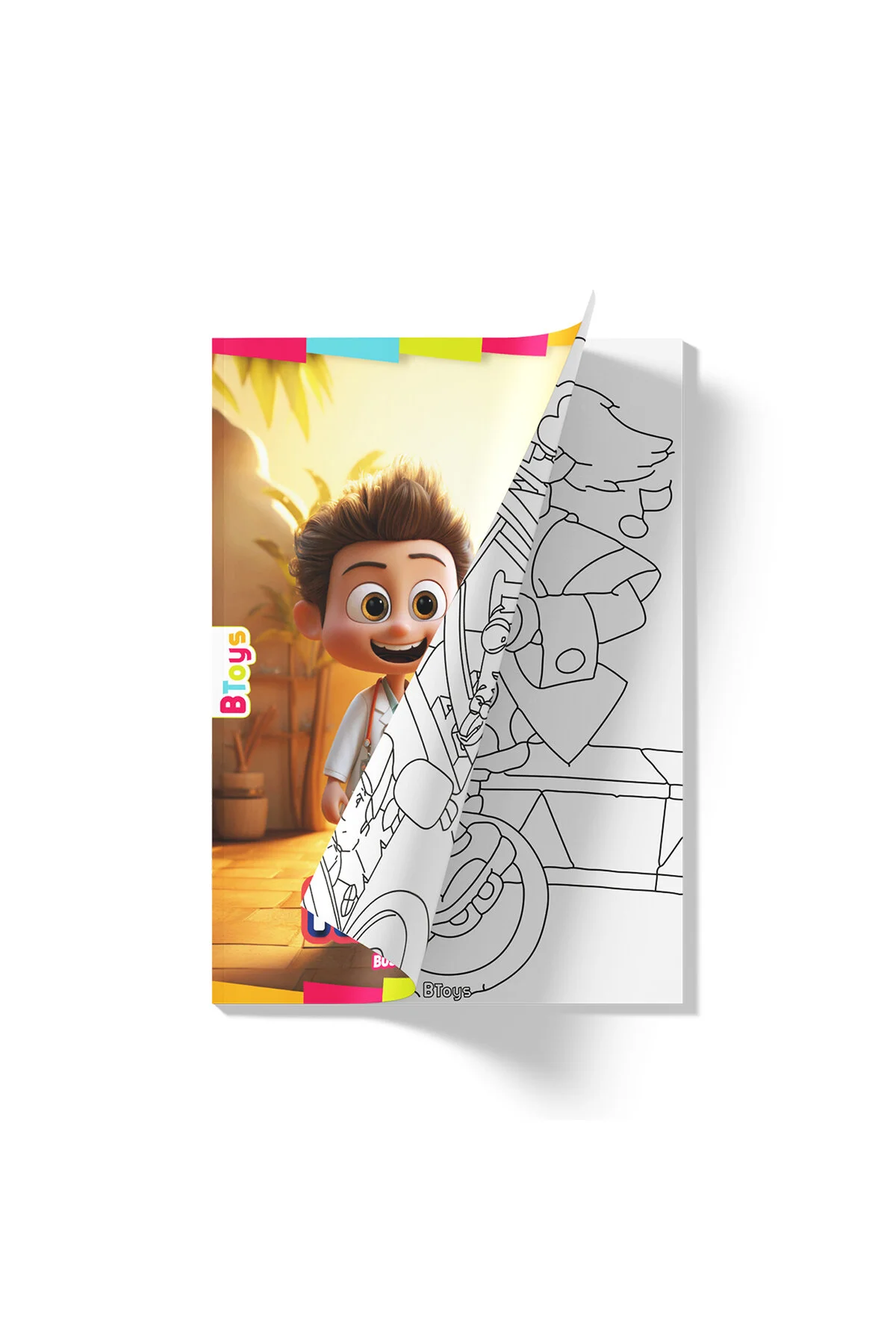 کتاب های رنگ آمیزی حرفه ها 16 صفحه BToys