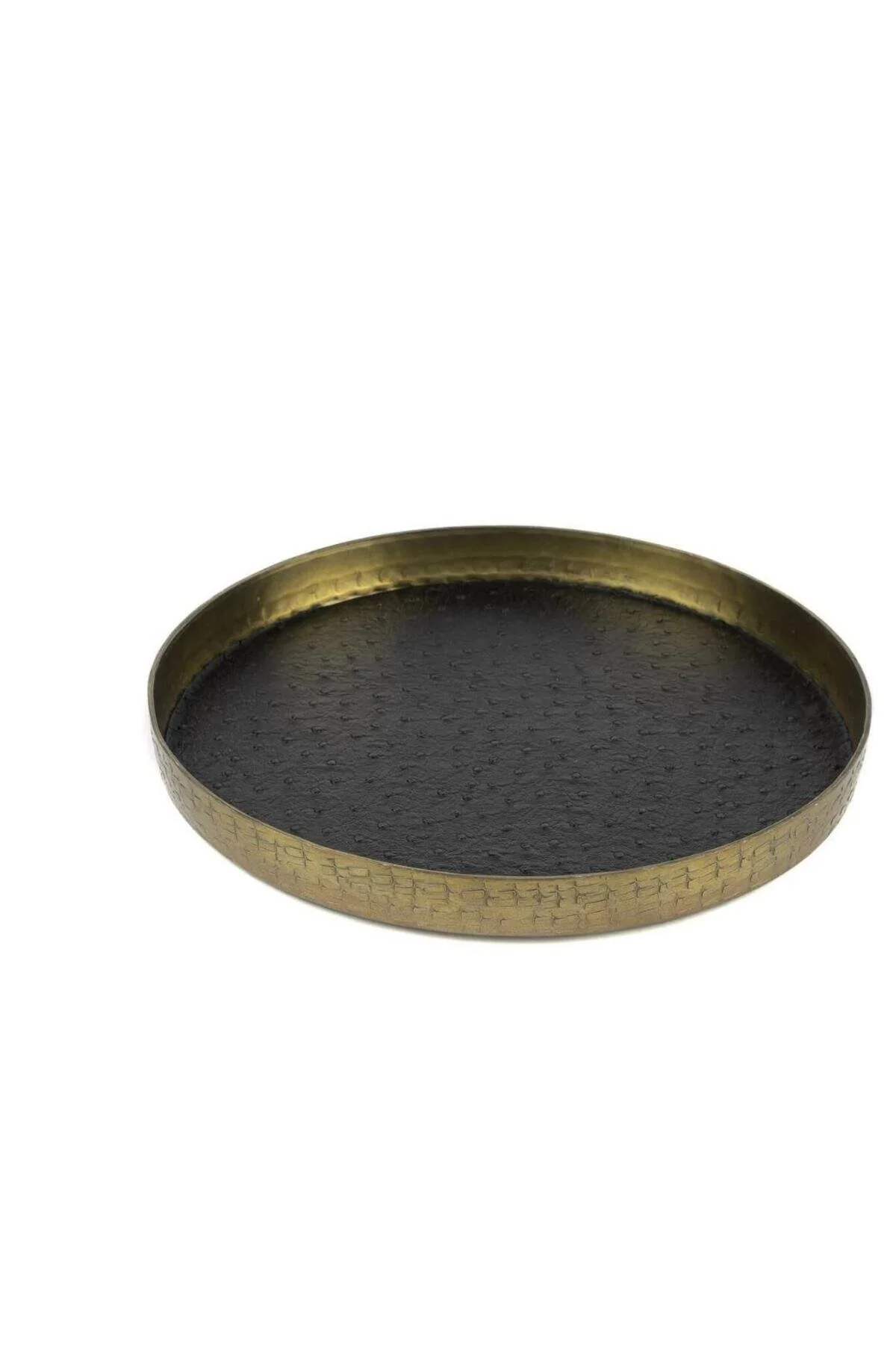 سینی روکش چرمی سیاه طلای 25X3CM P299.381813 Mikasa Moor