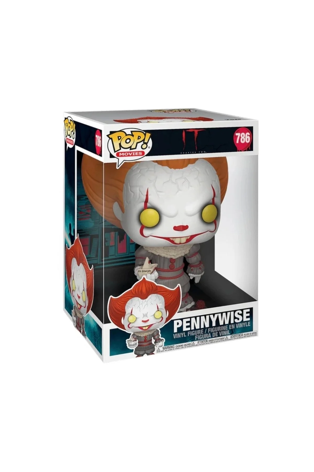 اسباب بازی های فیگور شخصیت POP DELUXE MOVIES IT CHAPTER 1 PENNYWISE W BOAT 10 Funko