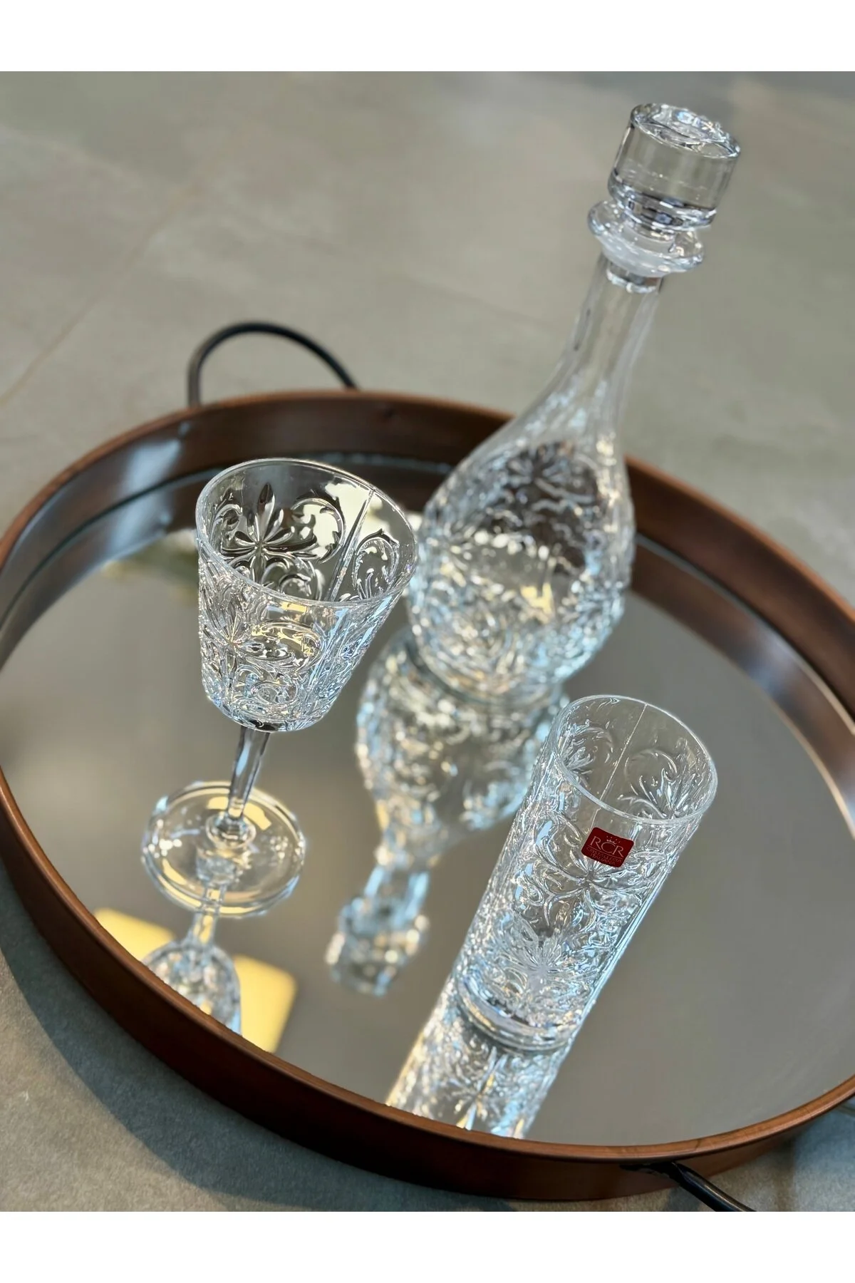 لیوان ESTERHOMEDECOR 25 قطعه از 12 نفر آب مجموعه RCR hediye