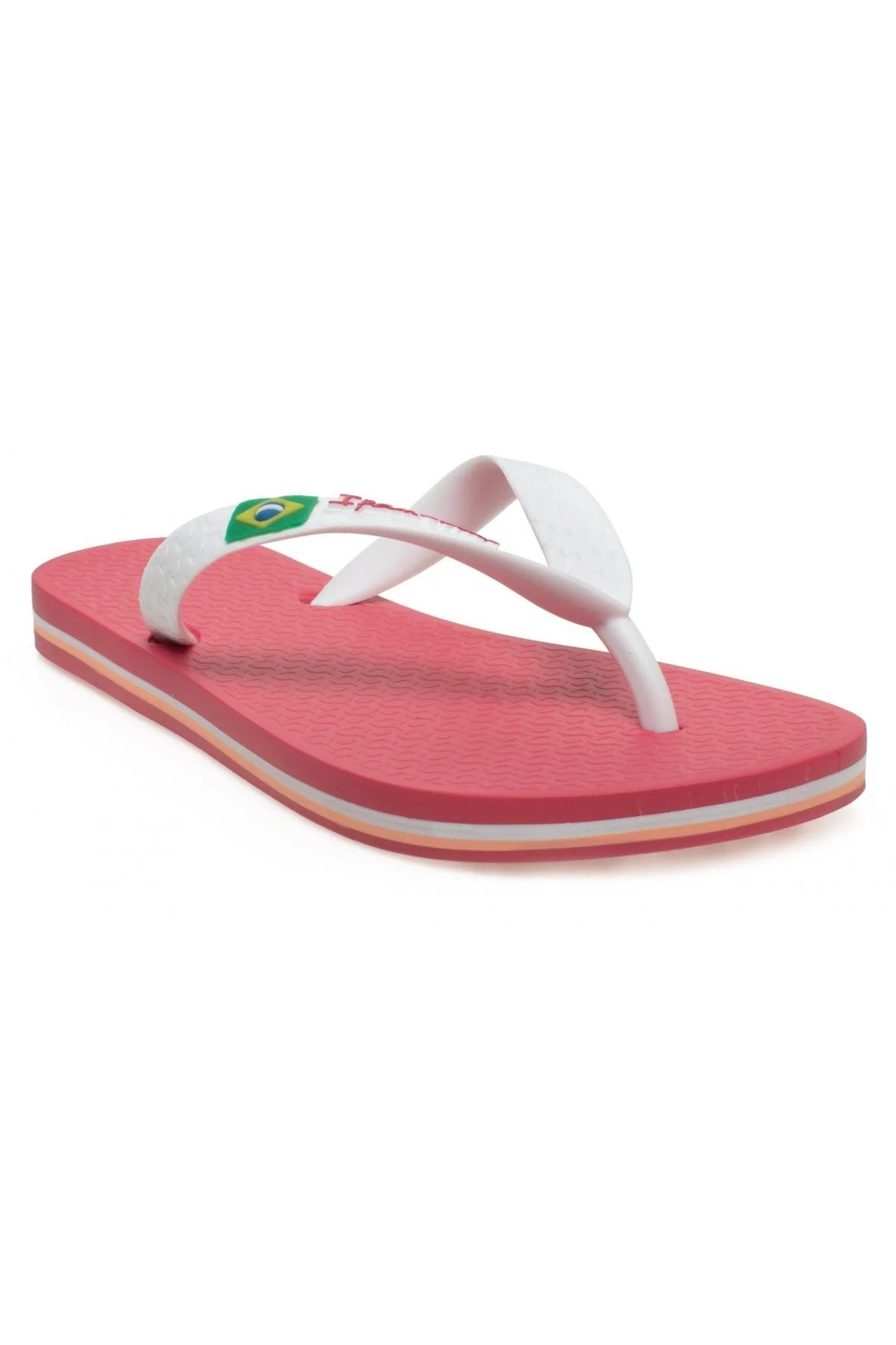 دمپایی سفید دخترانه و پسرانه بچگانه یونیسکس IPANEMA BB0117K CLAS BRASIL II KIDS PA صورتی İpanema