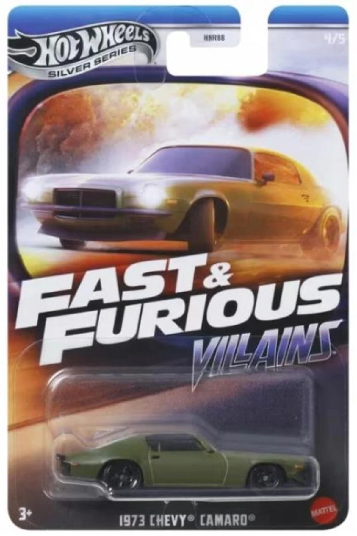 ماشین اسباب بازی FAST & FURIOUS: SERIES SILVER VILLAINS 2025 چرخ های داغ 5 SET HNR88 هات ویلز HOT WHEELS