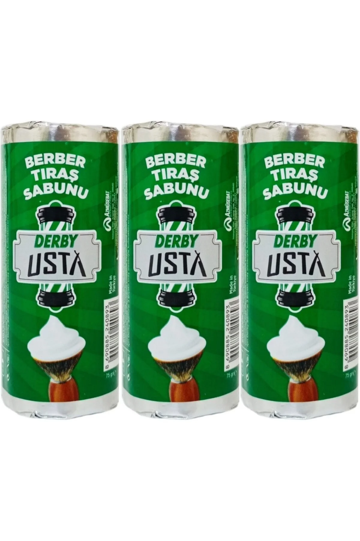 لوازم جانبی اصلاح صابون تراش مستر 75G X3 قطعات Derby