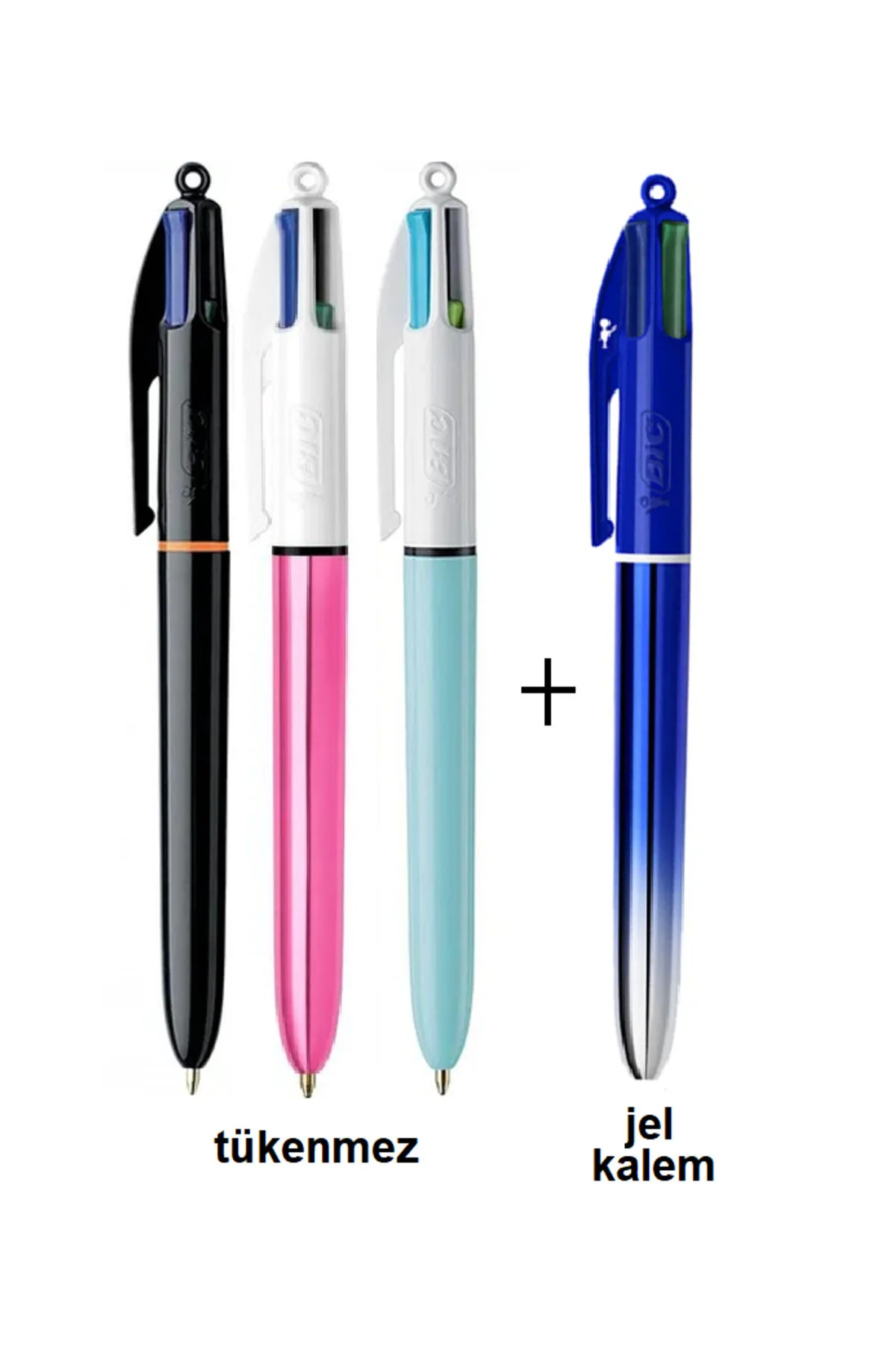خودکار چند رنگ AND GEL PEN SET 3+1 4 بیک Bic