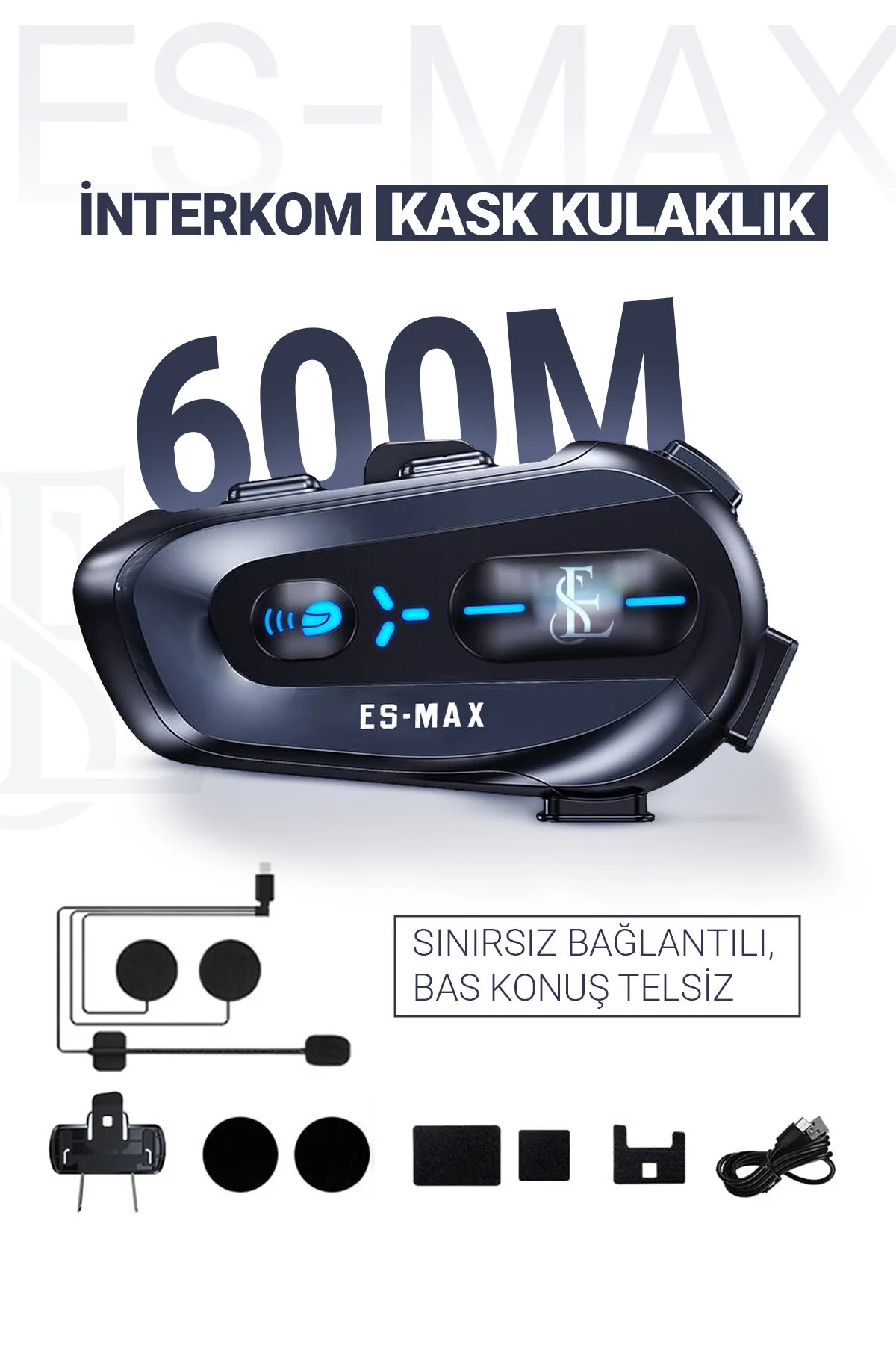 اینترکام اتصال نامحدود MEGA 600M TALK RADIO INTERCOOM IPX6 ضد آب BATERBOTYEL EN SİGA
