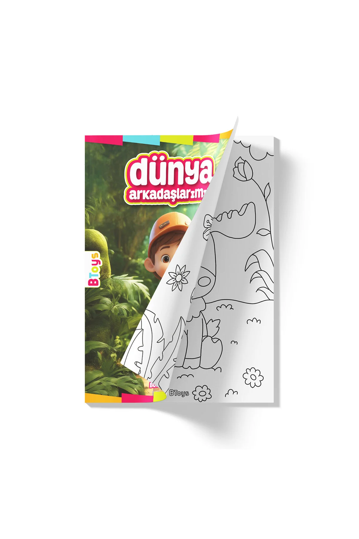 کتاب های رنگ آمیزی دوستان جهان ما 16 صفحه BToys