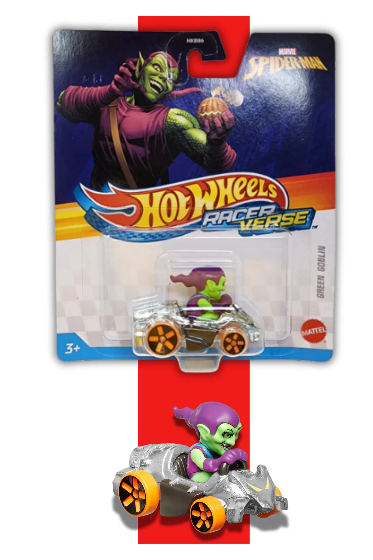 ماشین اسباب بازی RACER VERSE GREEN GOBLIN JKB22 از ترکیه HOT WHEELS