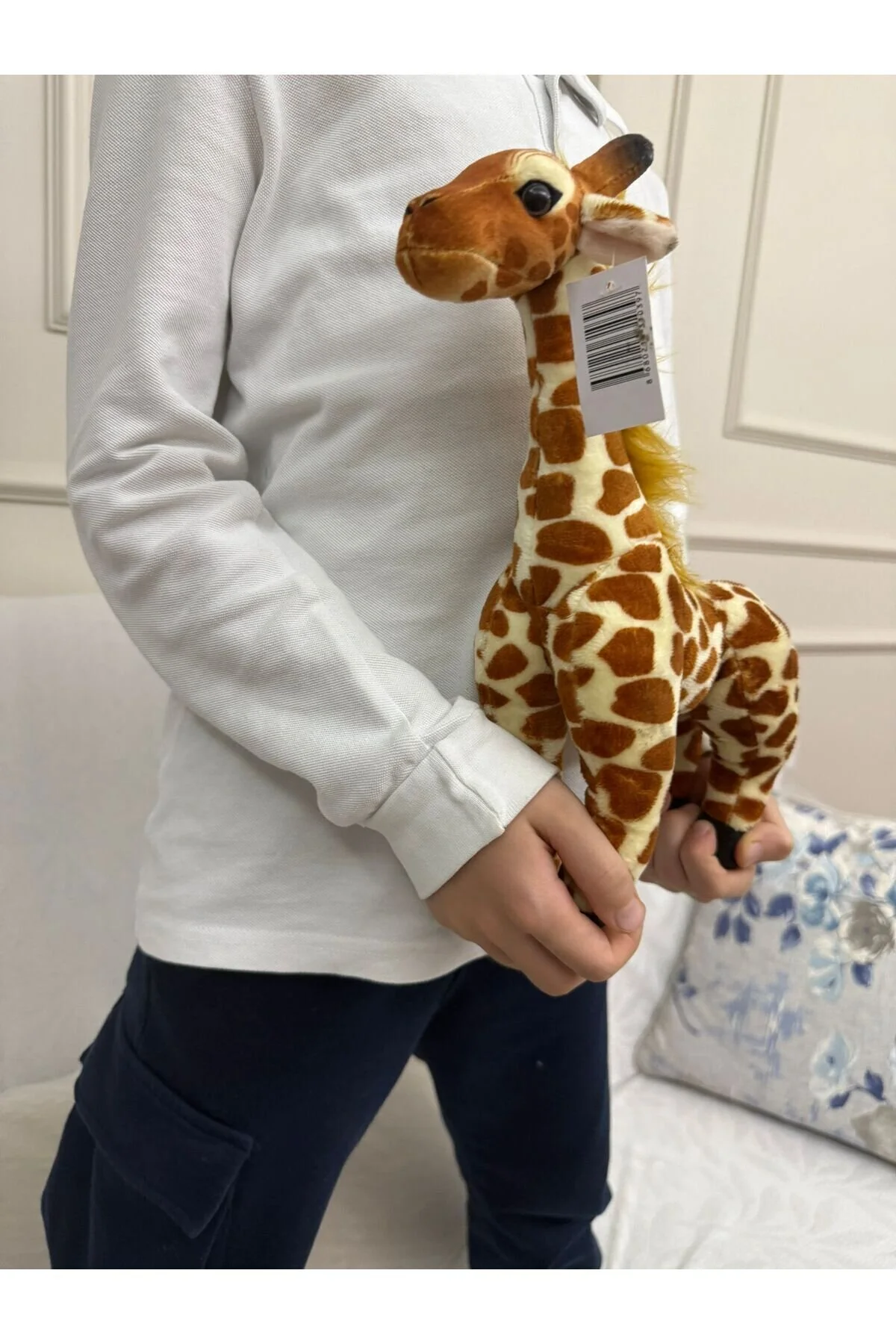 اسباب بازی های پشمی زرافه مخمل خواب 30 سانتی متری و همبازی tmtoysandmore