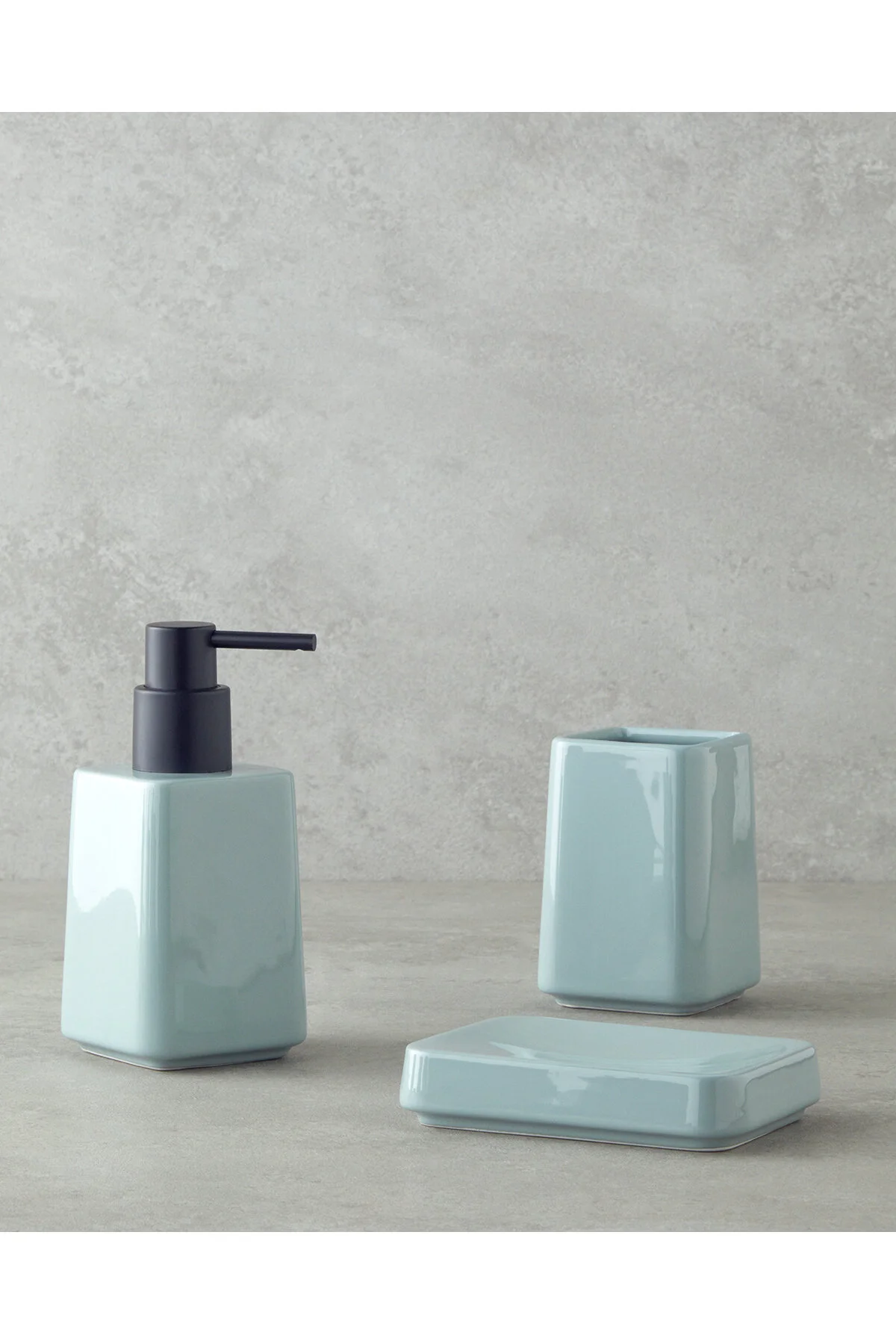 ست حمام BRENDA SERAMIK 3 BATHROOM مجموعه آبی روشن English Home