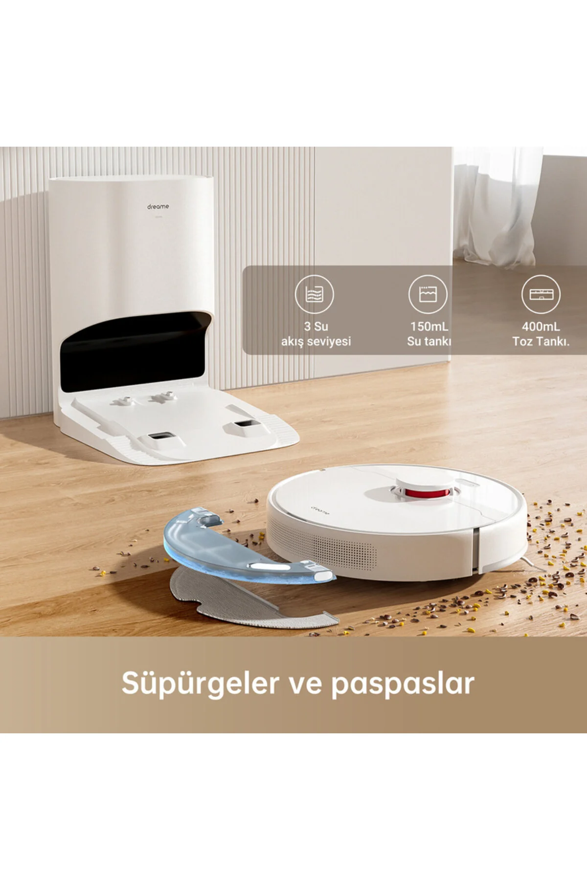 جاروبرقی رباتیک D10 PLUS اورجینال Dreame