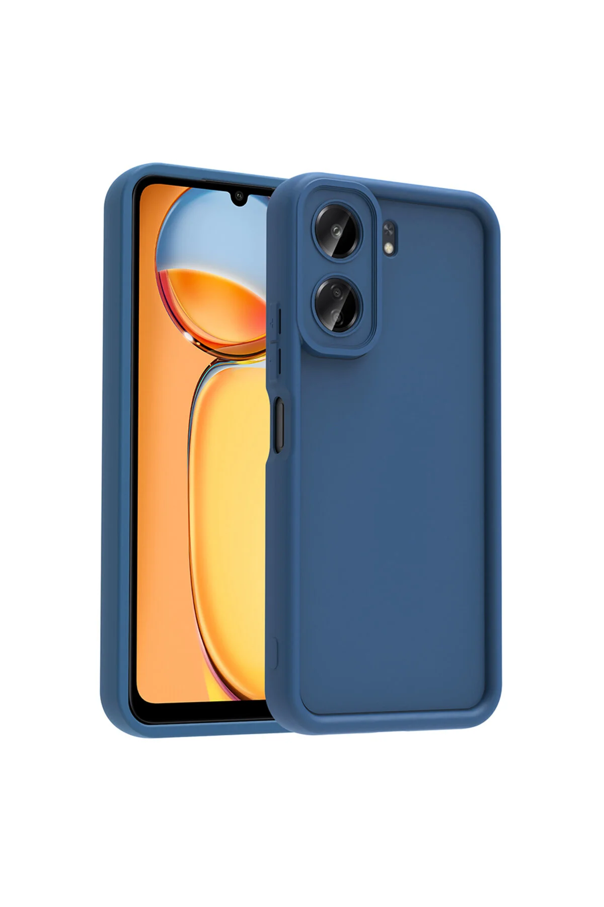 کاور و قاب محافظ دوربین سیلیکونی رنگارنگ شیائومی REDMI 13C قهوه با لبه ضخیم بیرون زده مووتک m.tk moveteck