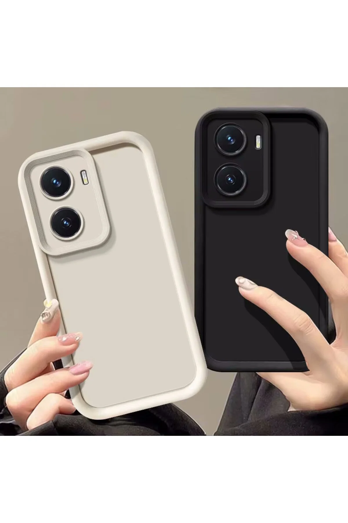 کاور و قاب محافظ دوربین سیلیکونی رنگارنگ شیائومی REDMI 13C قهوه با لبه ضخیم بیرون زده مووتک m.tk moveteck