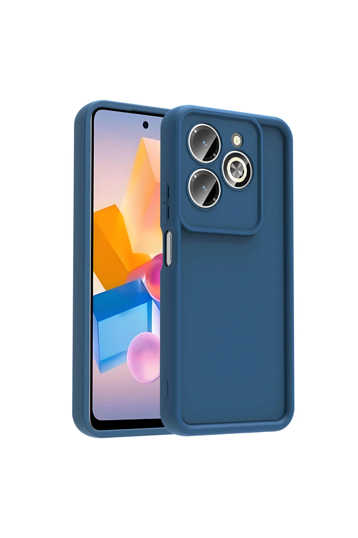 کاور و قاب INFINIX HOT 40 PRO CASE SOFT COLORFUL LAUNCH دوربین سیلیکونی محافظ قهوه با لبه ضخیم بیرون زده مووتک m.tk moveteck