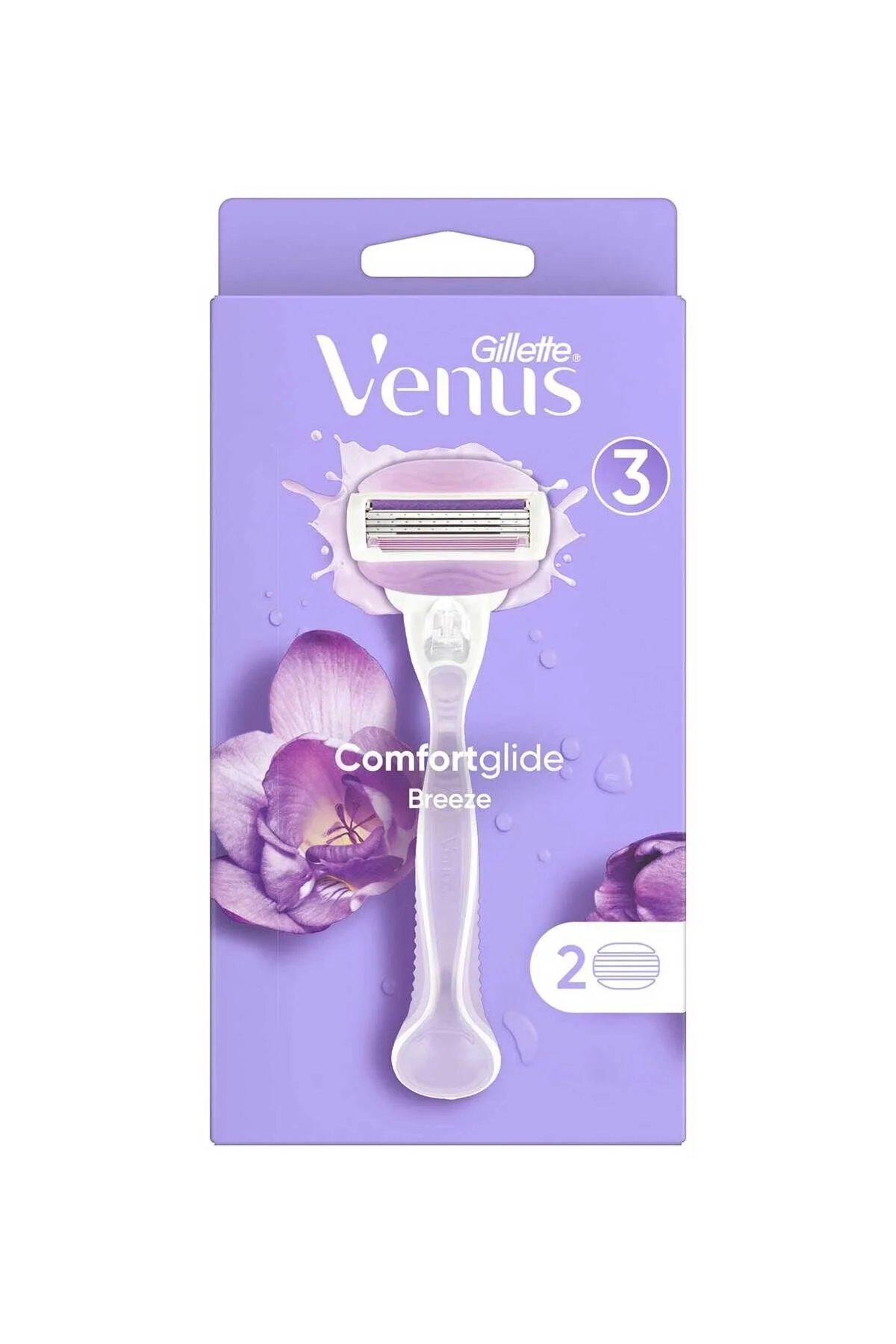 تیغ اصلاح سرهای تعویض زنانه VENUS COMFORTGLIDE BREEZE RAZOR 2 Gillette Venus