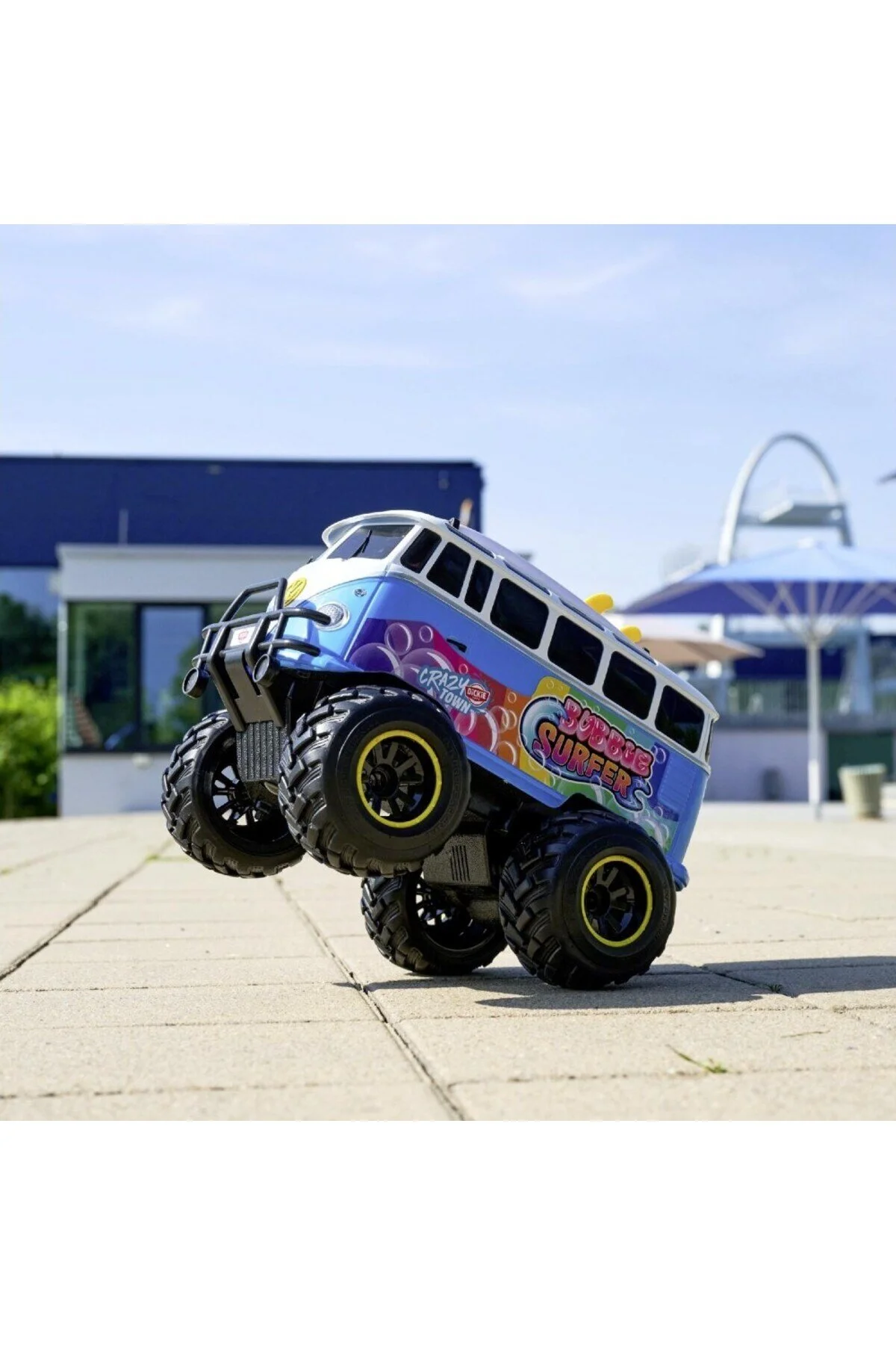 خودروی کنترل از راه دور 1:20 RC VOLKSWAGEN T1 BUBBLE BUS 2.4 گیگاهرتز 6 کیلومتر در ساعت شارژر USB LIGHT 30 سانتی متر Dickie Toys