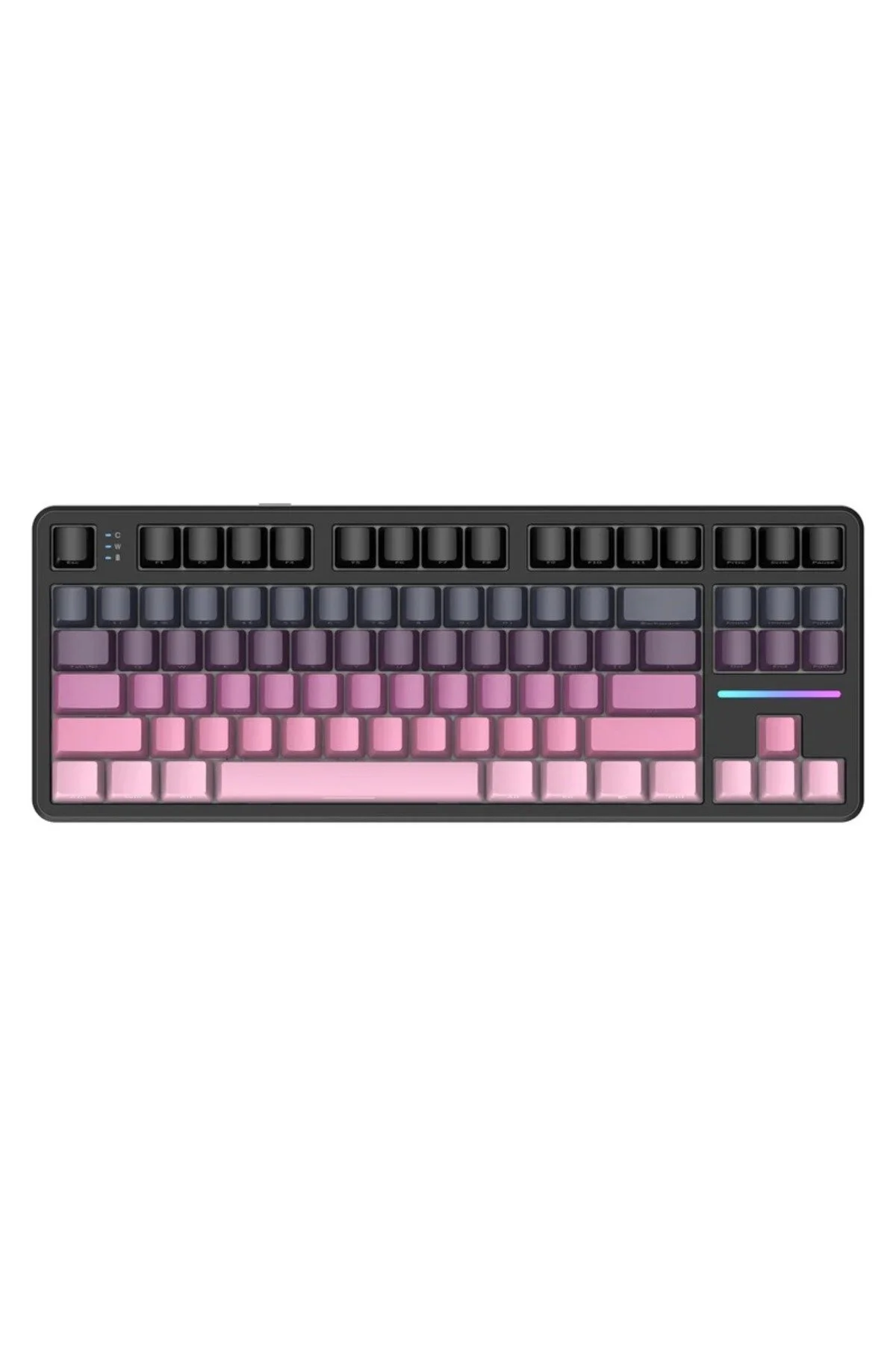 کیبورد مخصوص بازی حمله به کوسه X87 TRI MODE GASKET KEYBOARD میزان رای گیری 8000HZ روشنایی RGB و واشر silabor