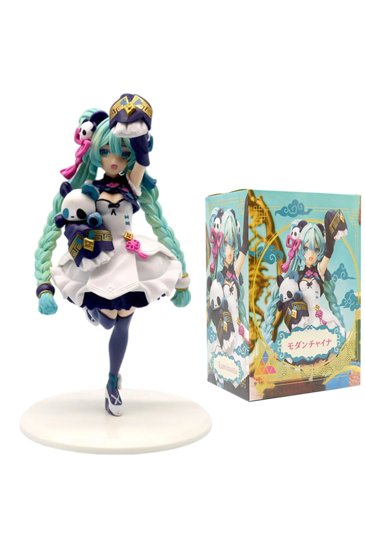 اسباب بازی های فیگور دیگر HATSUNE MIKU NATIONAL FASHION PANDA VOCALOID شکل مجازی 20 سانتی متر مانگا انیمه Shem
