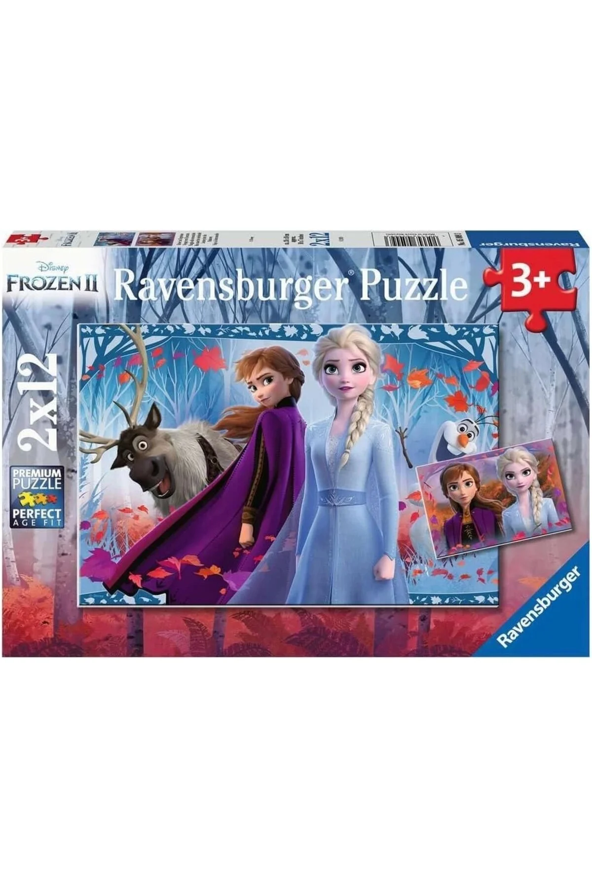 پازل ها و یاپبوزهای کودک Disney Frozen 2 2x12 Piece Puzzle 050093 RAV050093 RAVENSBURGER