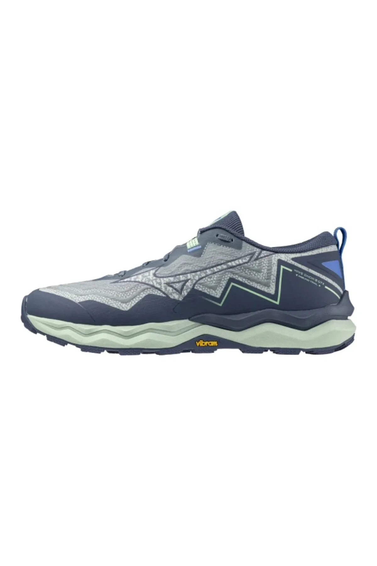 کفش های فضای باز WAVE DAICHI 9 GTX در حال اجرا به رنگ آبی خاکستری Mizuno