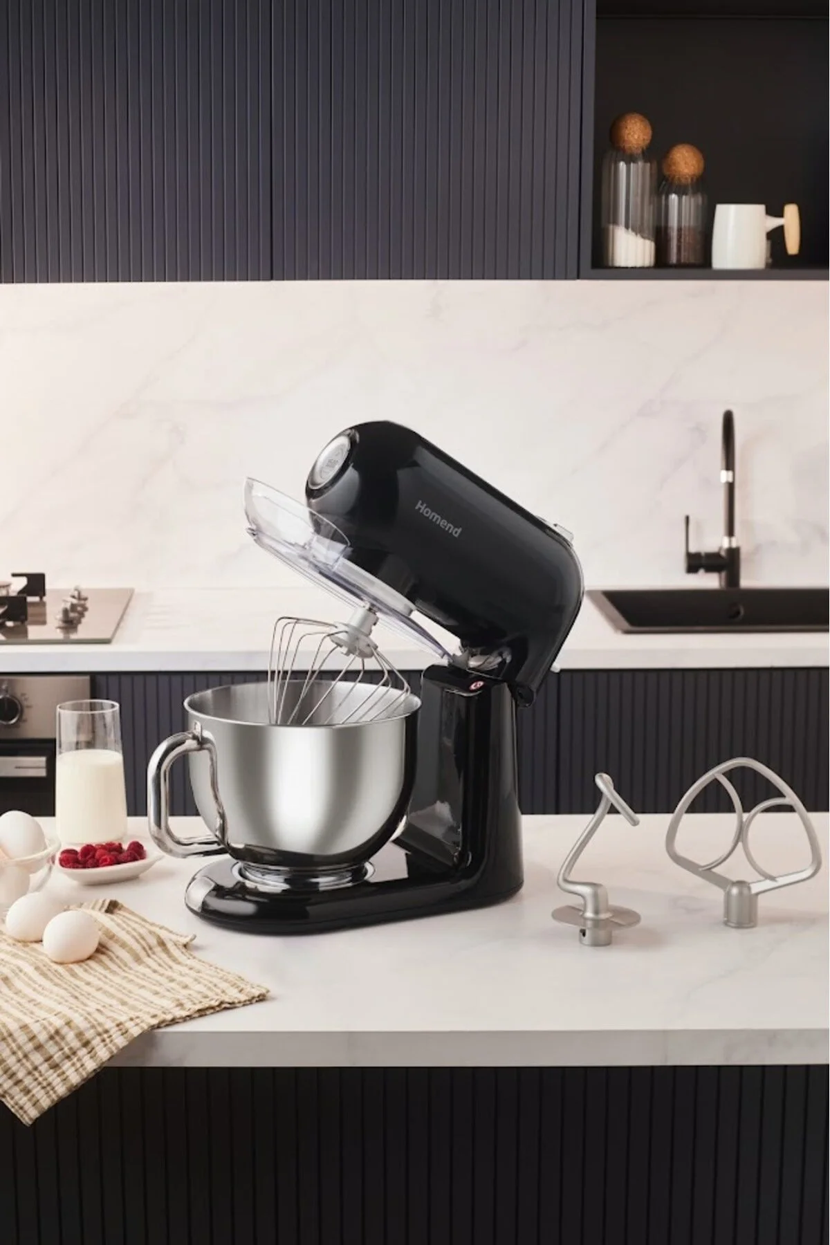 میکسر و ست کرم دستگاه خمیر چاشنی بازیگران 3027H VINTAGE PROFASHION 1500W 5 5L HOMEND