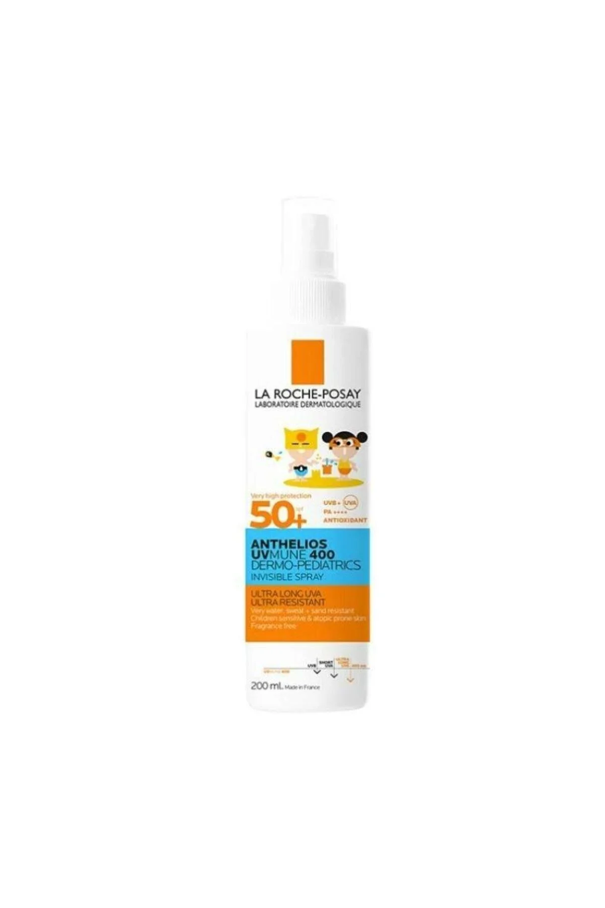 کرم ضد آفتاب کودک ANTHELIOS DERMO PEDIATRICS INVISIBLE SPRAY SPF 50 200 ML La Roche Posay
