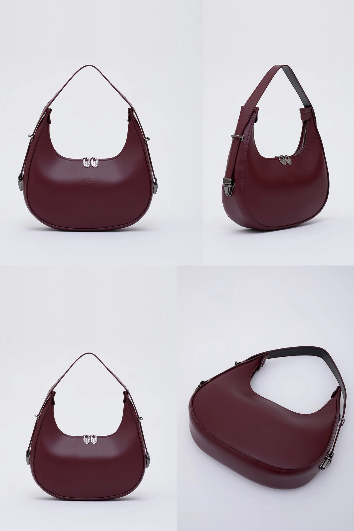 کیف شانه ای زیپ دار مخصوص دست بازو و CLARET RED SHK110 با بند قابل تنظیم L: 17 W: 27 7 سانتی متر Shaka