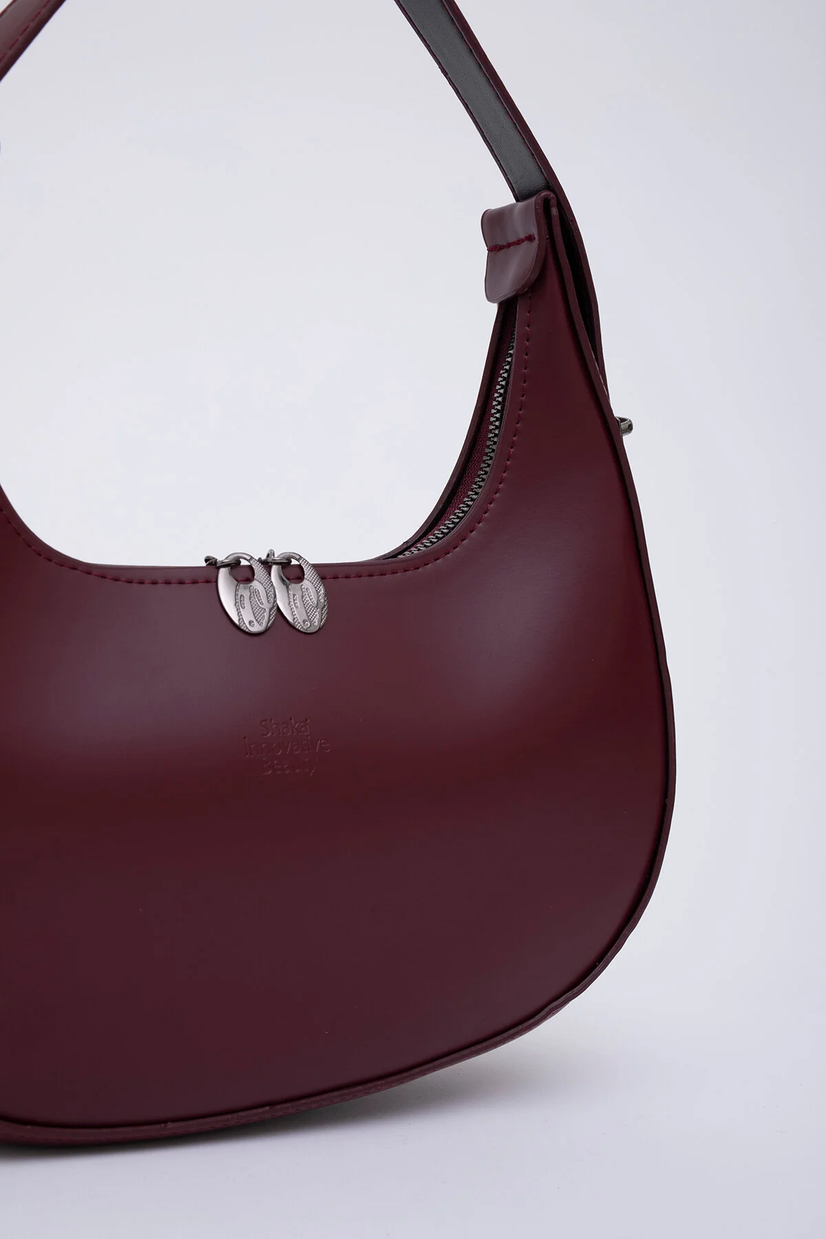 کیف شانه ای زیپ دار مخصوص دست بازو و CLARET RED SHK110 با بند قابل تنظیم L: 17 W: 27 7 سانتی متر Shaka