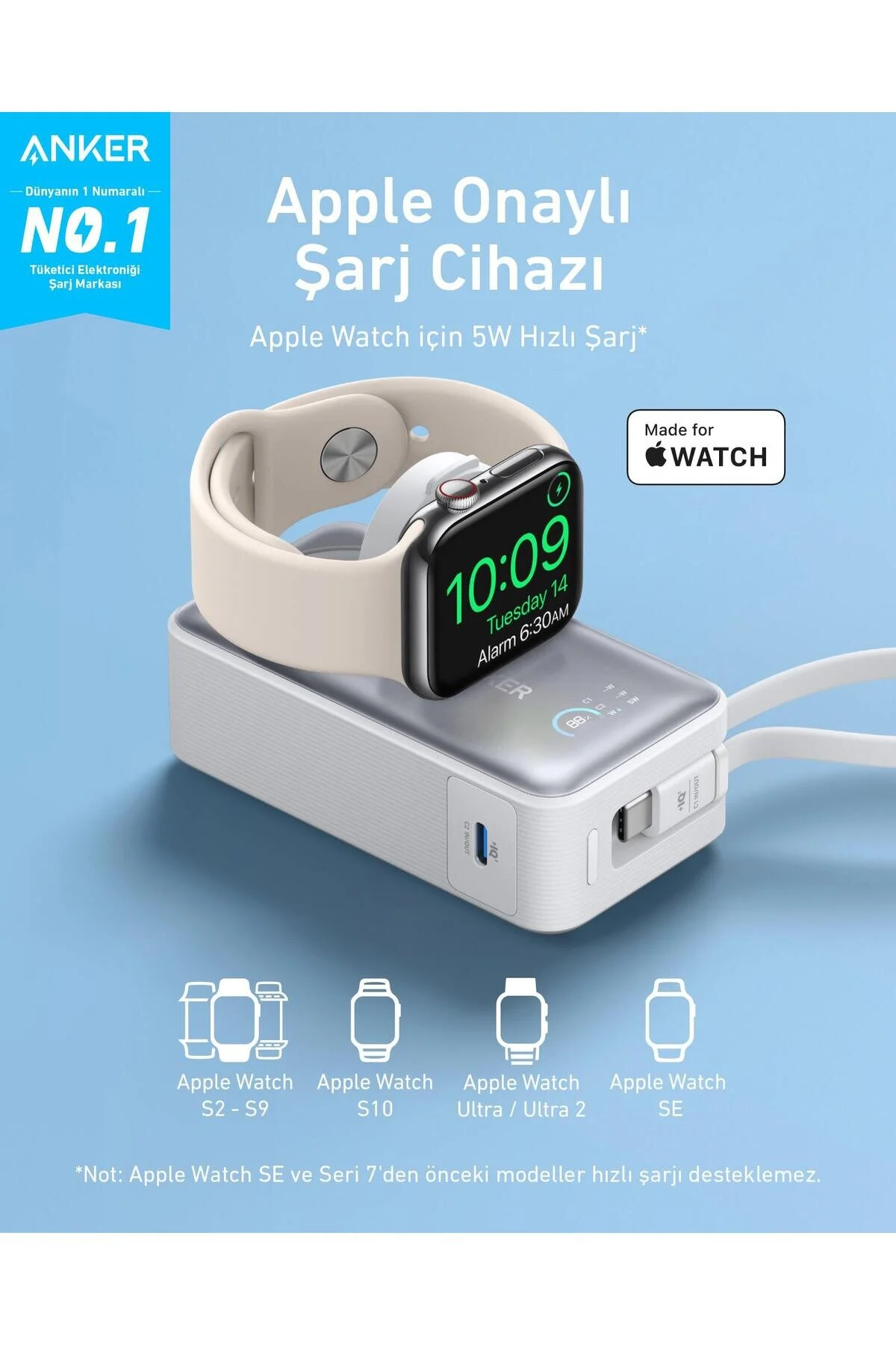 پاوربانک MAGGO POWERBANK 10K 35W برای APPLE WATCH WHITE A1657 Anker