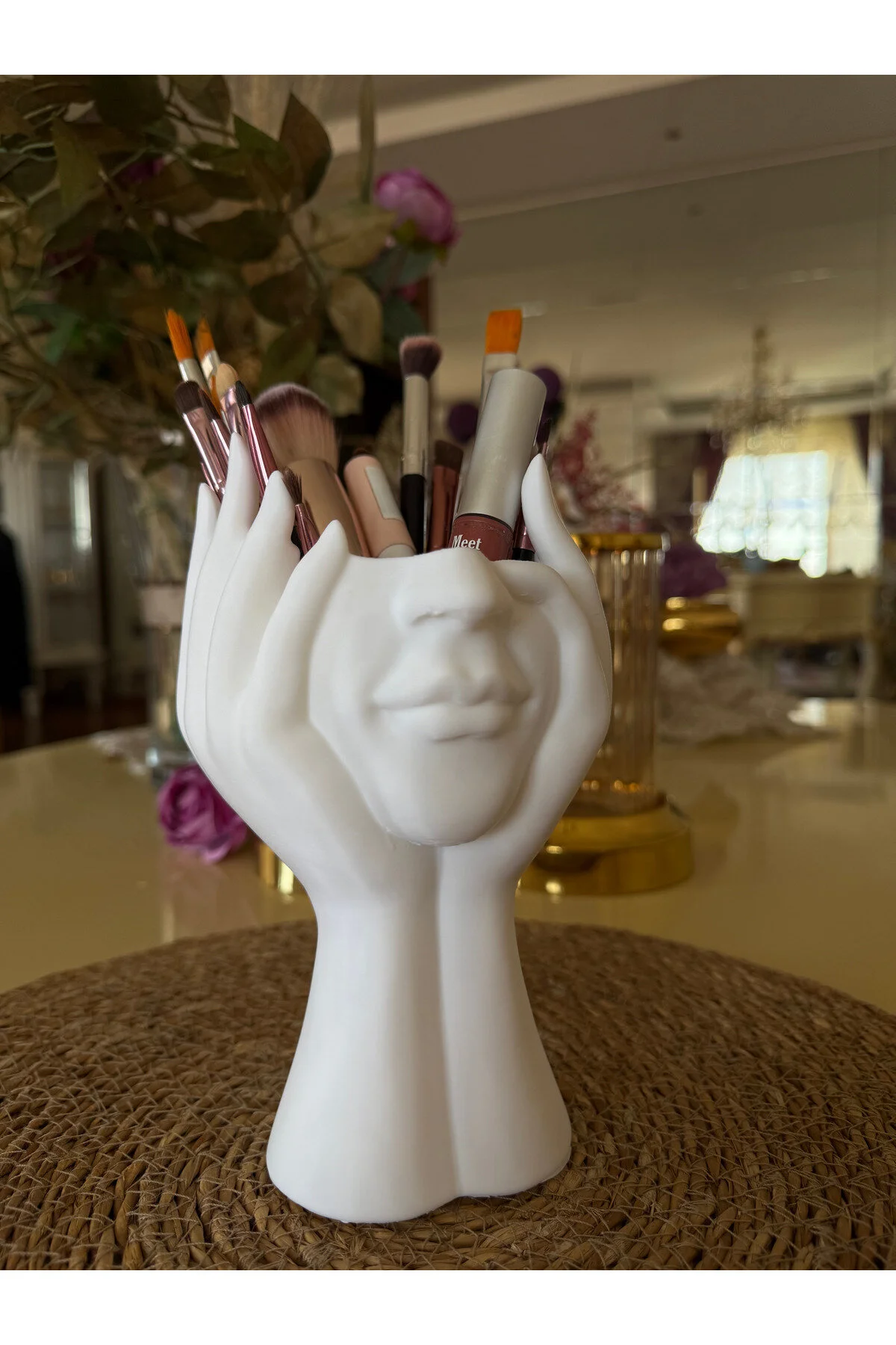نظم‌دهنده لوازم آرایش و جواهر برس چهره شکل 3D سازمان دهنده میز تزئینی shop
