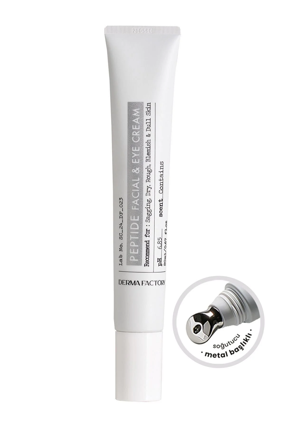 کرم دور چشم و صورت با عنوان ماساژ پپتید در 20ML DERMA FACTORY