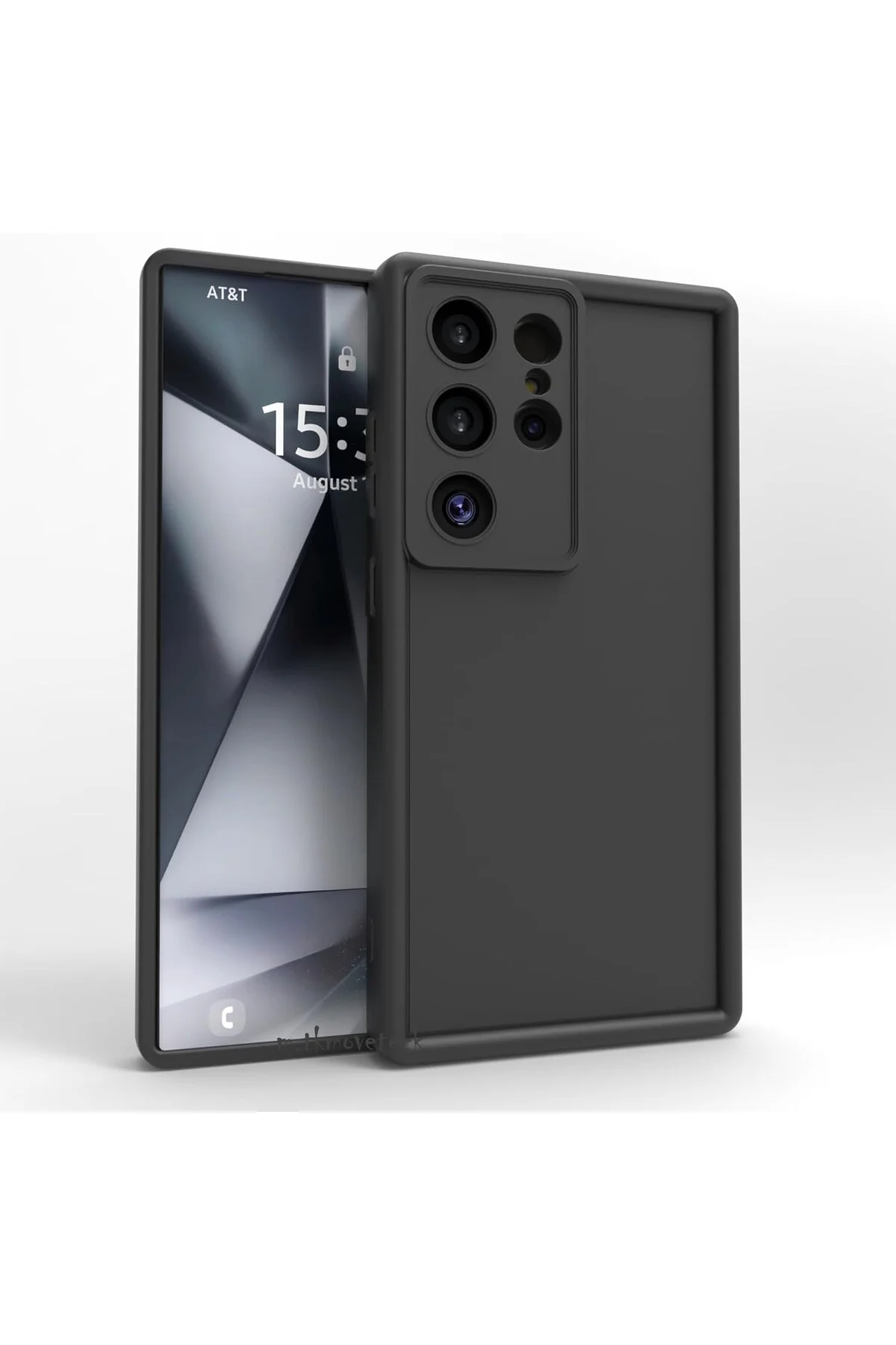 کاور و قاب SAMSUNG GALAXY S24 ULTRA CASE SOFT LAUNCH دوربین سیلیکونی محافظ قهوه با لبه ضخیم بیرون زده مووتک m.tk moveteck