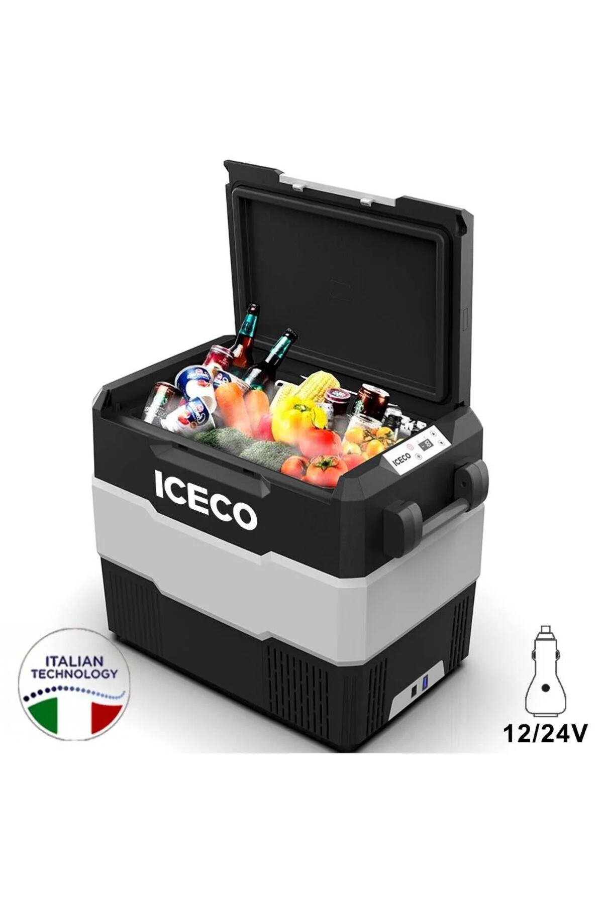 یخچال خودرو YCD60S 12 24 ولت 56 لیتر و فریزر کمپرسور در فضای باز ICECO