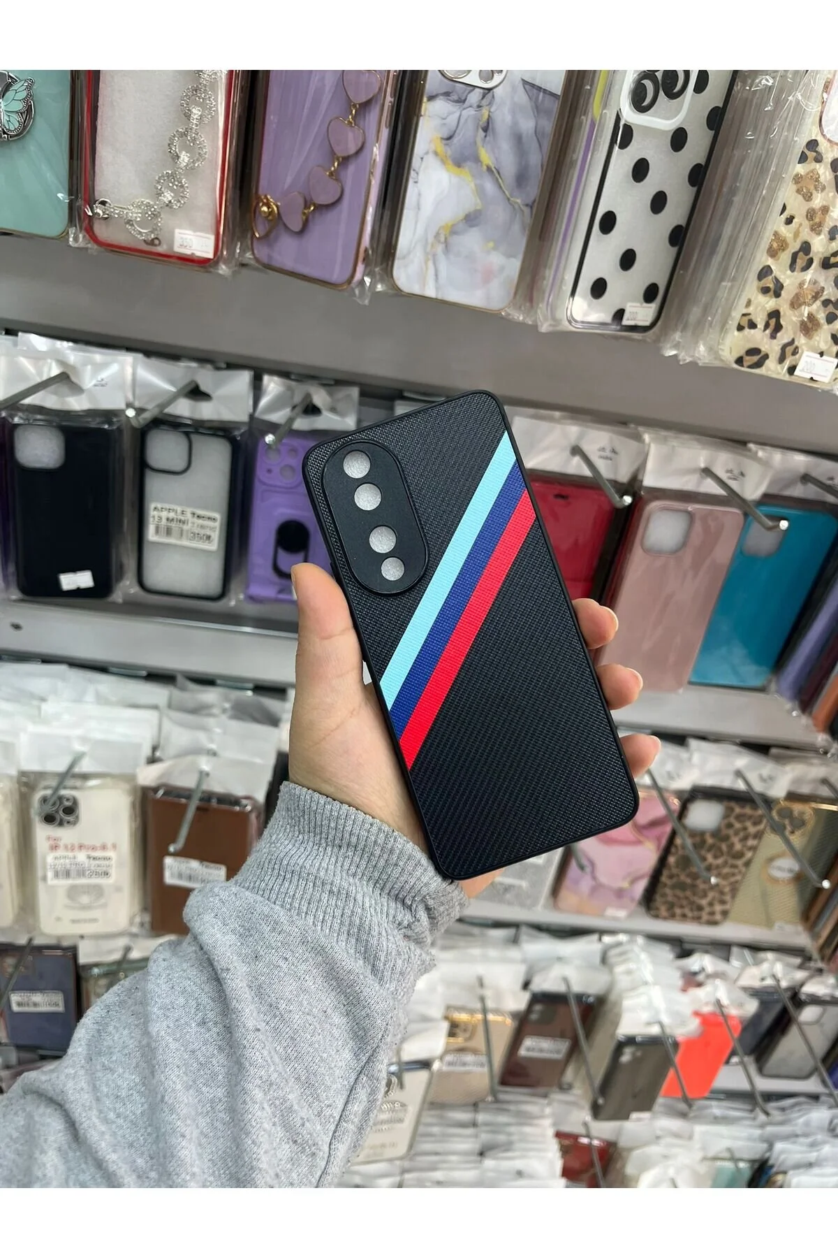 کاور و قاب سیلیکونی کربن پریمیوم HONOR 90 TECNOTREND
