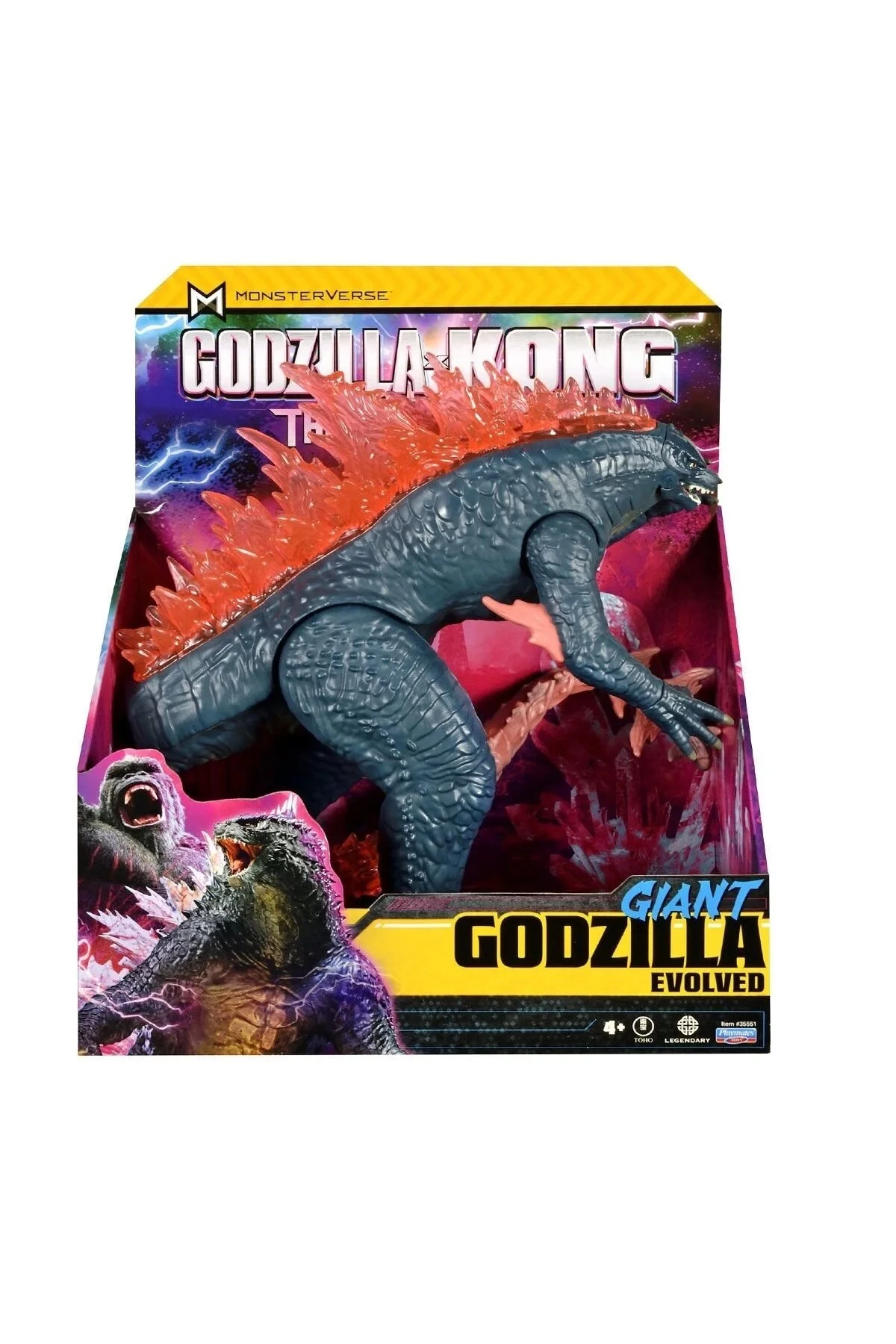 اسباب بازی های فیگور شخصیت MN30000 GODZILLA و KONG GIANT ACTION شکل اسکار کینگ 28CM دارای مجوز GIOCHI PREZIOSI