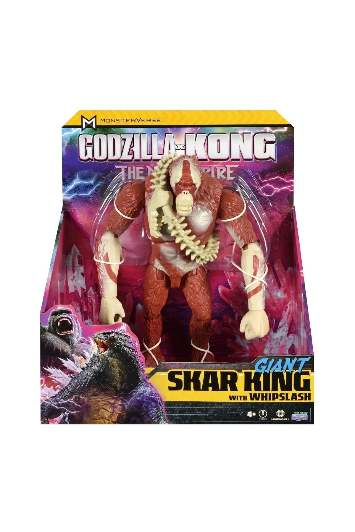 اسباب بازی های فیگور شخصیت MN30000 GODZILLA و KONG GIANT ACTION شکل اسکار کینگ 28CM دارای مجوز GIOCHI PREZIOSI