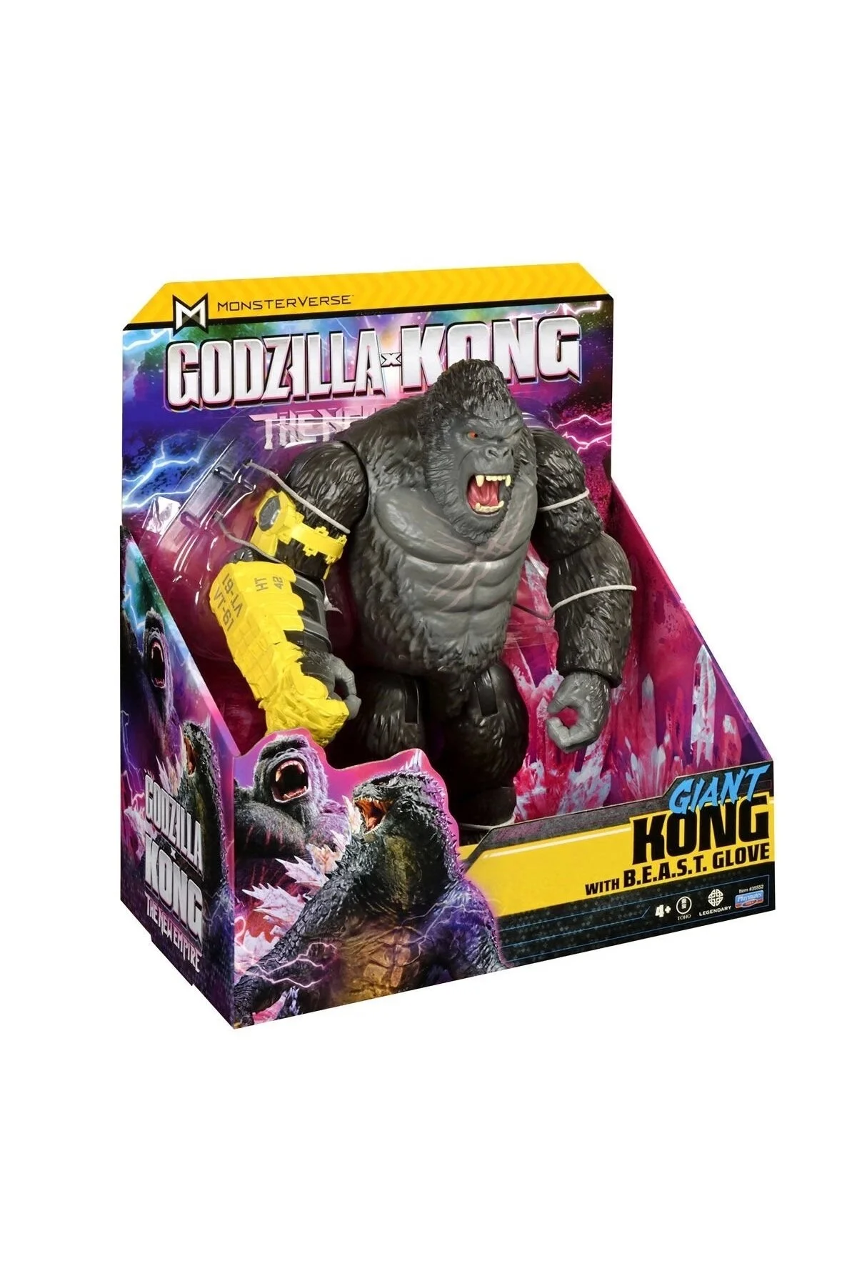 اسباب بازی های فیگور شخصیت MN30000 GODZILLA و KONG GIANT ACTION شکل اسکار کینگ 28CM دارای مجوز GIOCHI PREZIOSI