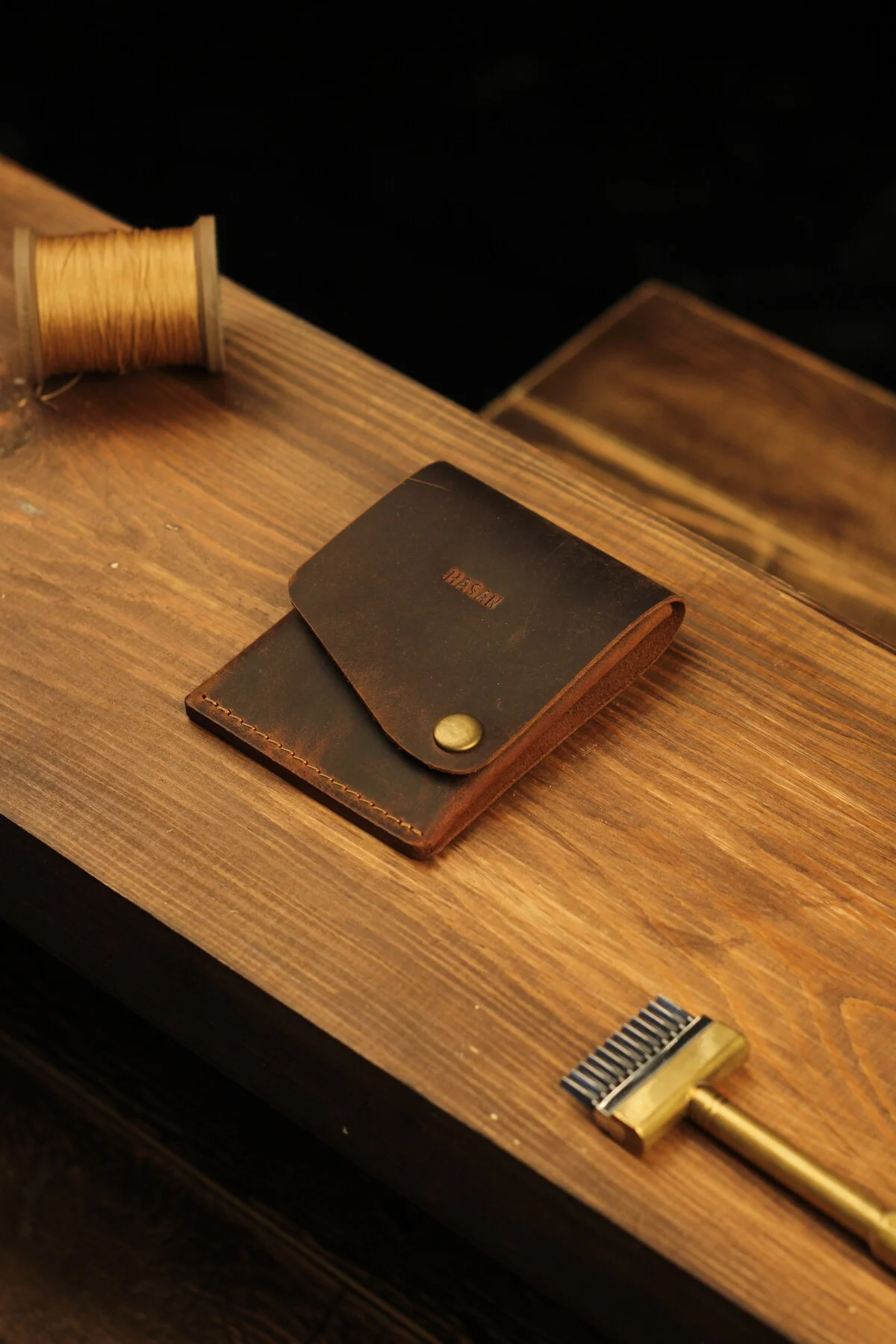 کیف پول CWALLET چرم اصل Atölye Çınar Leather Handmade