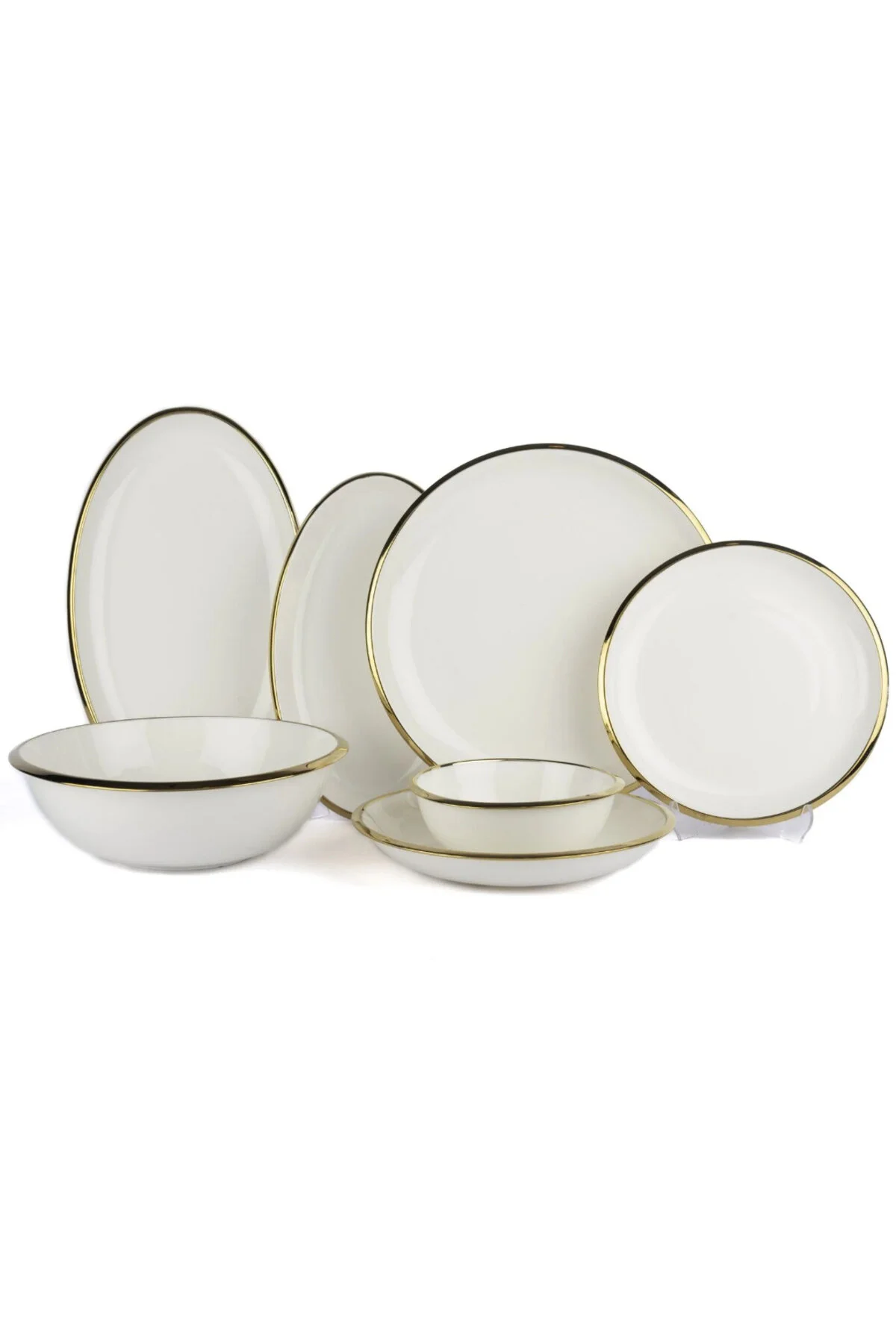 سرویس غذاخوری P258.388867 مجموعه شام 27 قطعه طلای باریک Mikasa Moor
