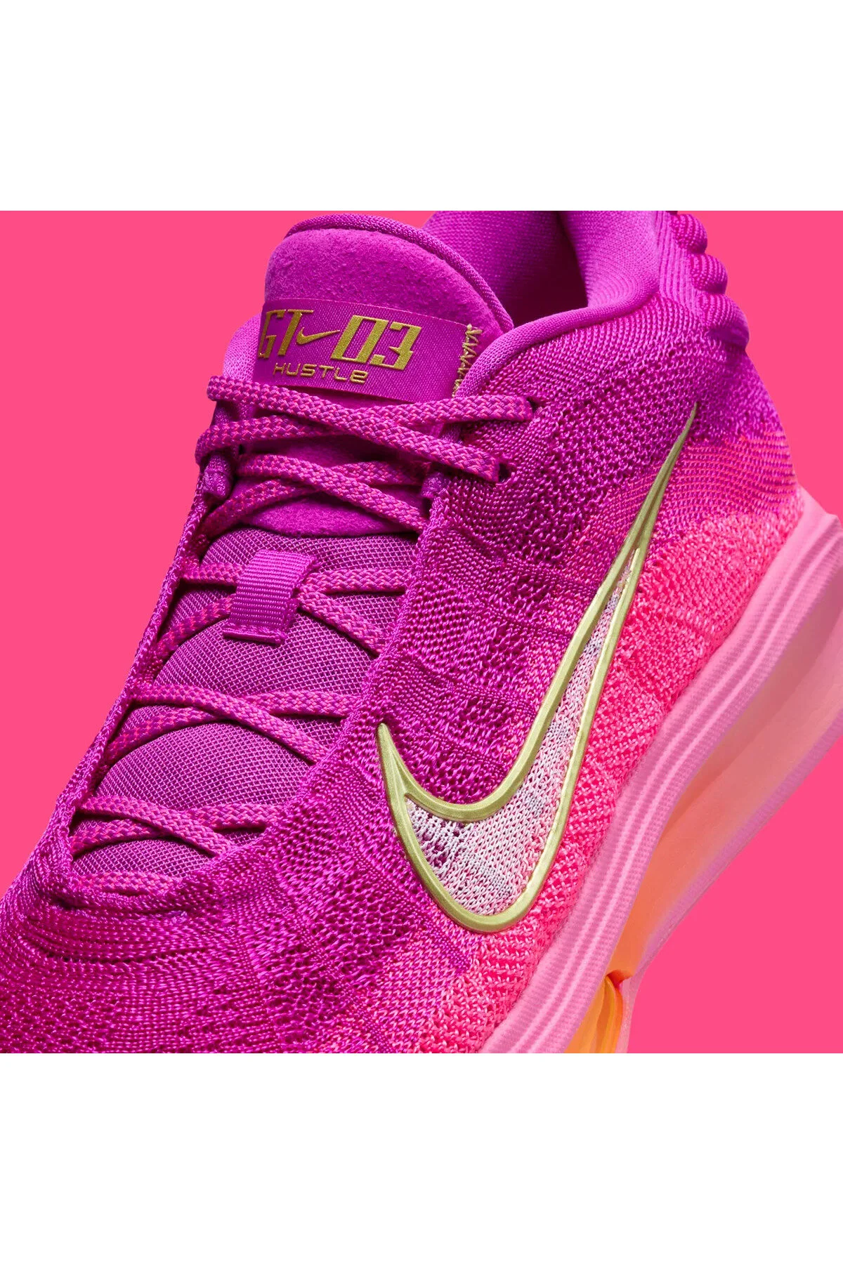 کفش بسکتبال مردانه AIR ZOOM GT HUSTLE 3 HYPER PINK نایک Nike