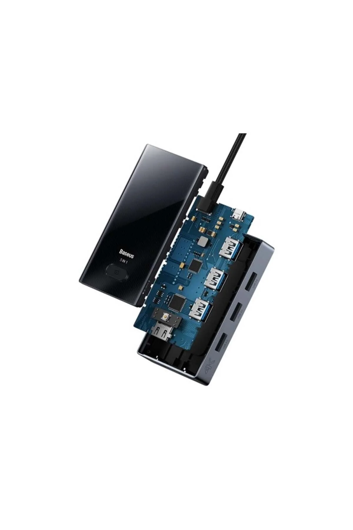 مبدل PIONENERGOY 5 PORT TYPE C HUB GRAY Baseus