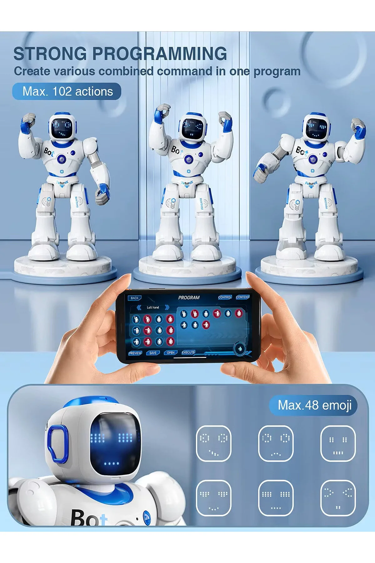 ربات هوشمند ROBOT قابل برنامه ریزی تعاملی SMARTCARLE از راه دور کنترل شده Boratila Toys